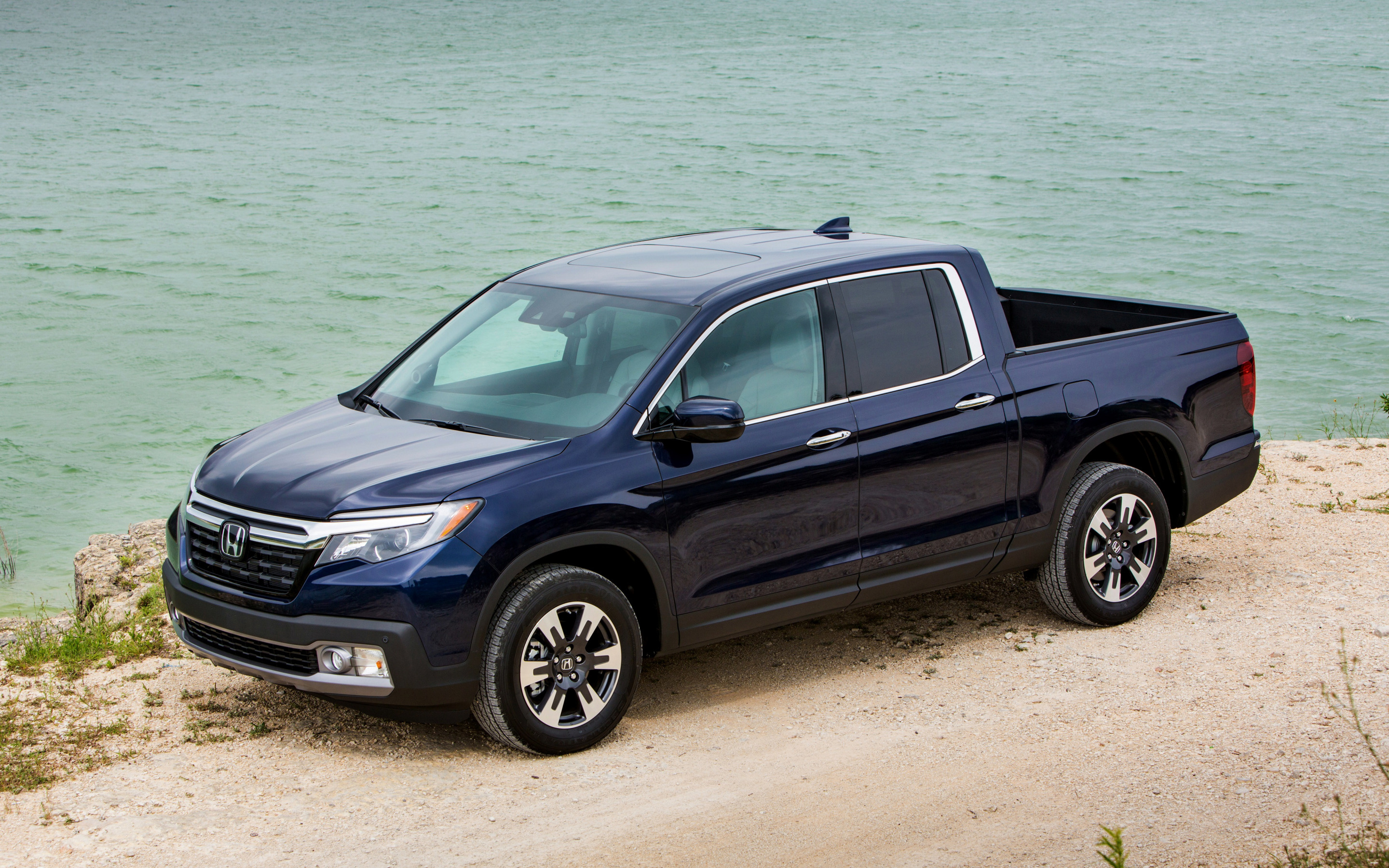 Honda Ridgeline, Japanese SUV, Blue Ridgeline side view, Honda, 2880x1800 HD Desktop