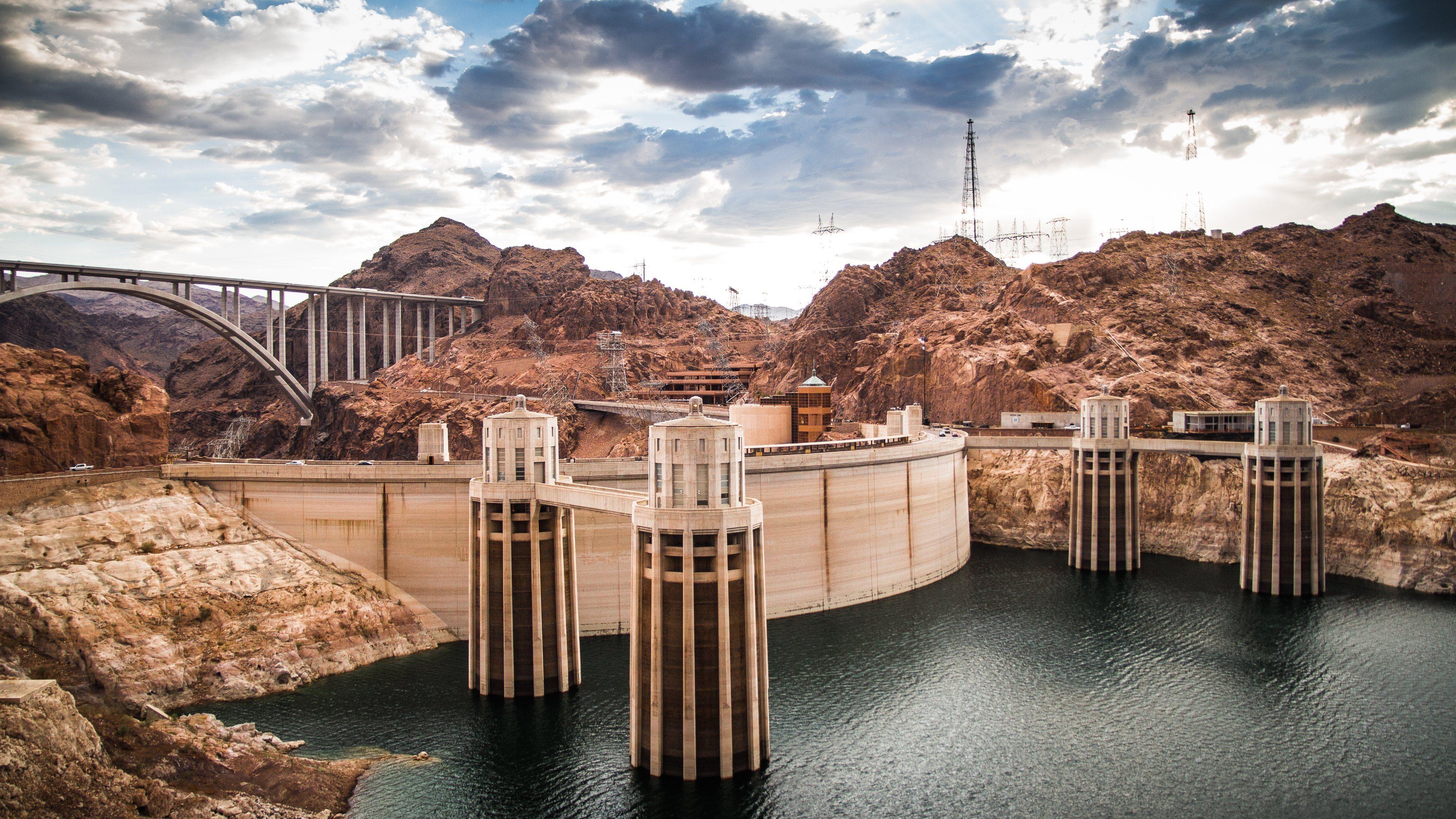 Hoover Dam, Top free backgrounds, Wallpapers, Dam, 3840x2160 4K Desktop