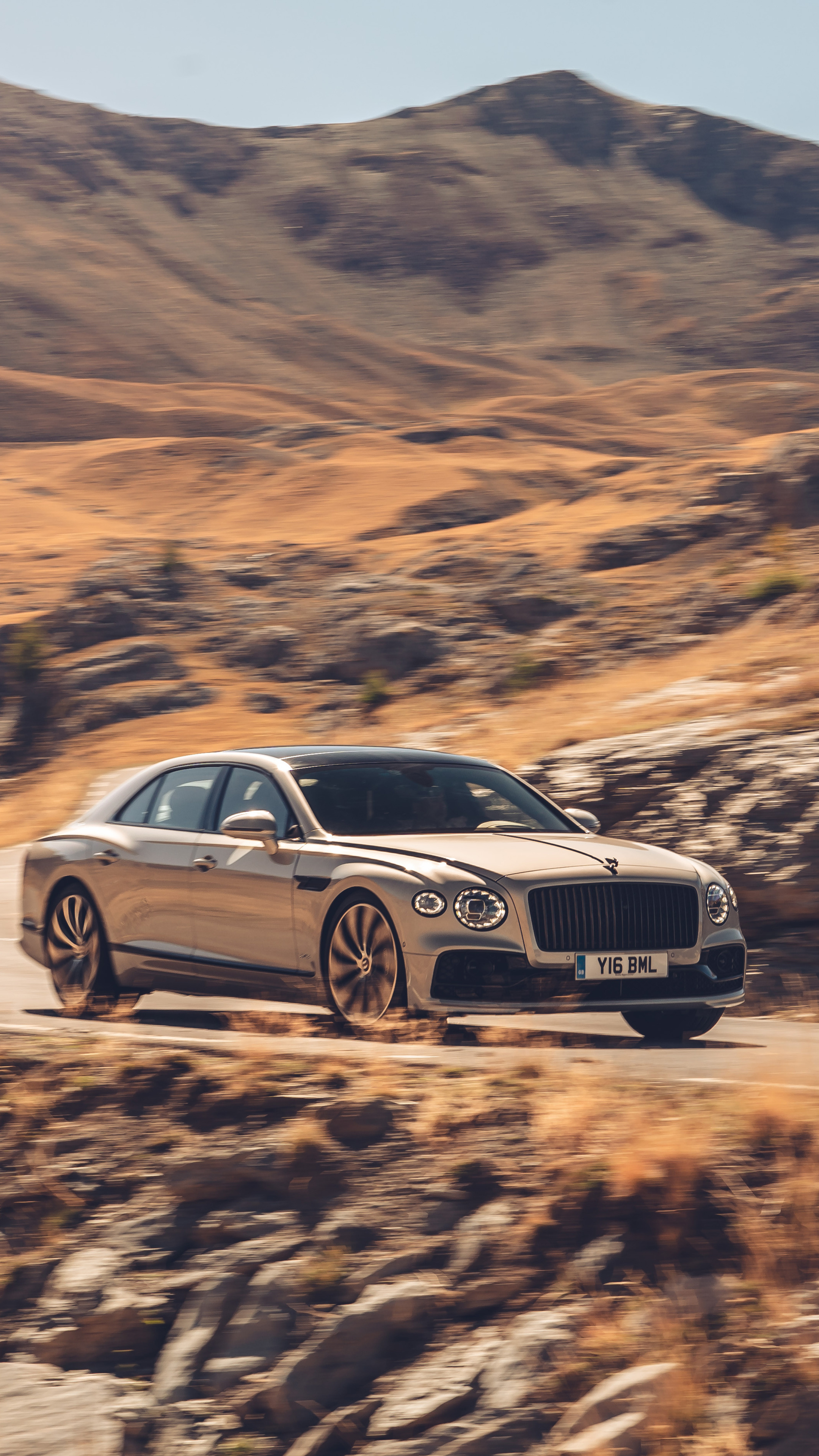 Bentley Flying Spur, Luxury sedan, Blackline edition, Exquisite craftsmanship, 2160x3840 4K Phone