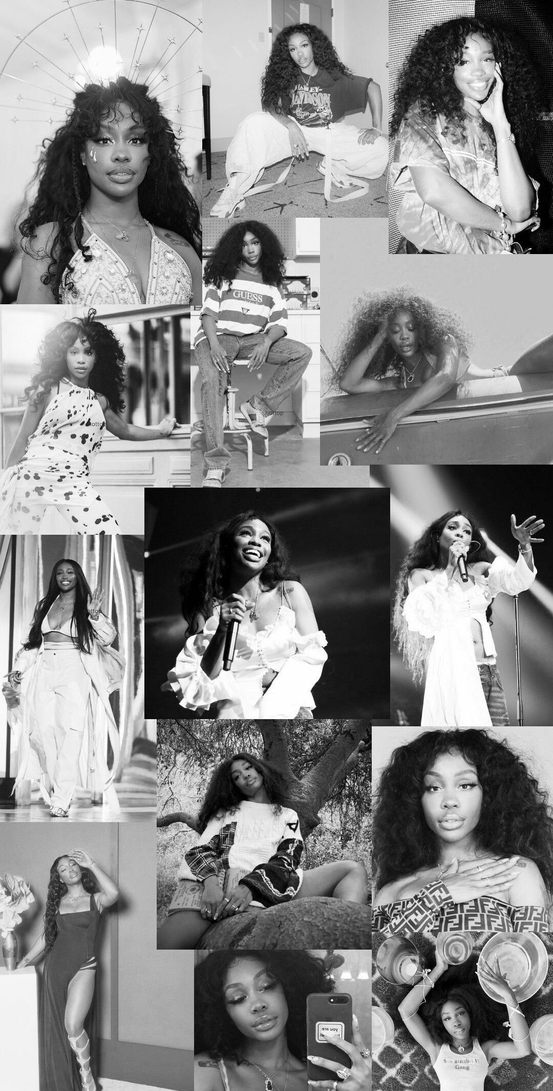 SZA, Singer sensation, Celebrity wallpapers, Aesthetic beauty, 1080x2130 HD Phone