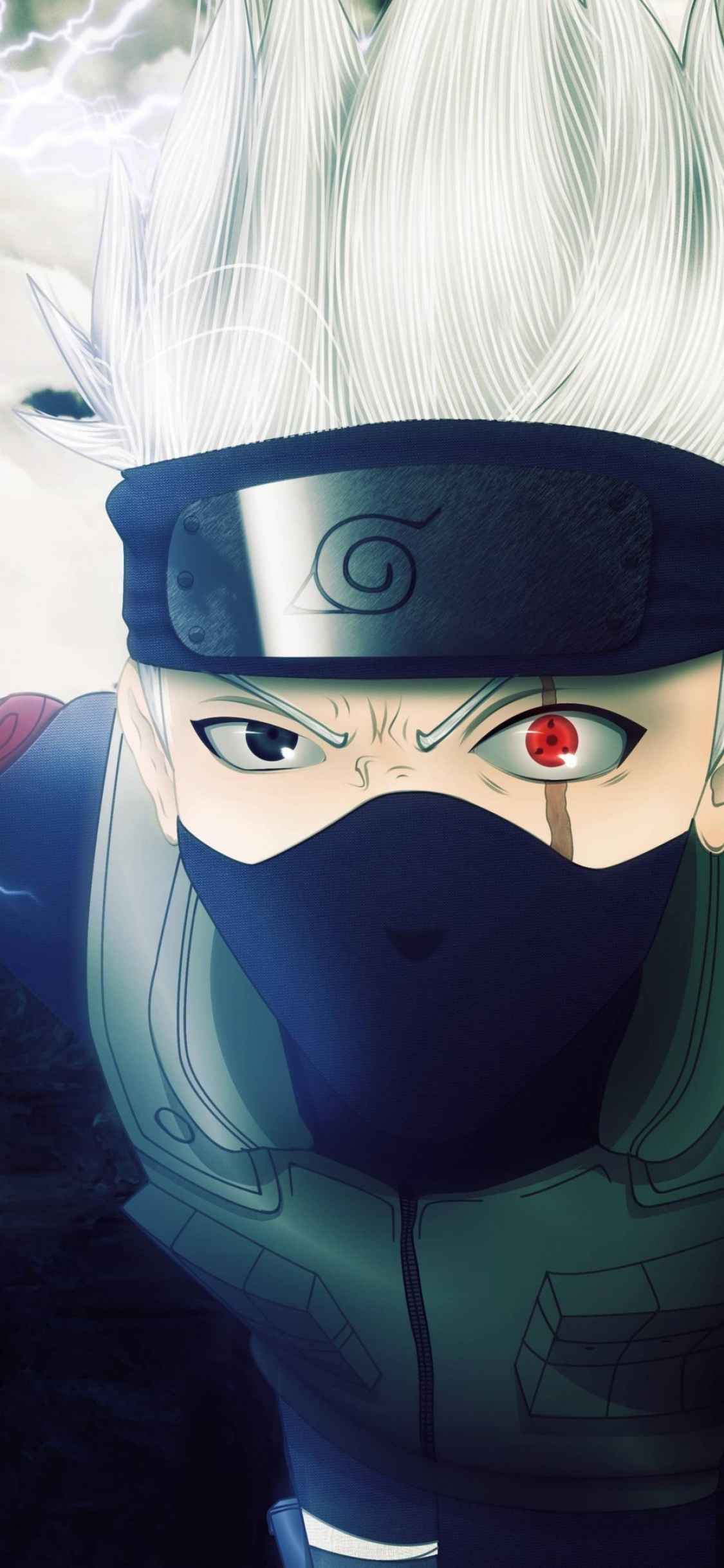 Close-up, Hatake Kakashi Wallpaper, 1130x2440 HD Phone