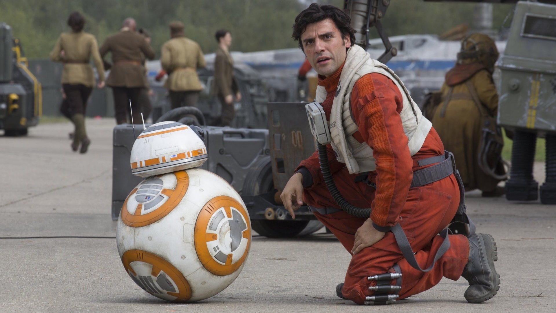 Poe Dameron, The Last Jedi, New information, Star Wars movie, 1920x1080 Full HD Desktop