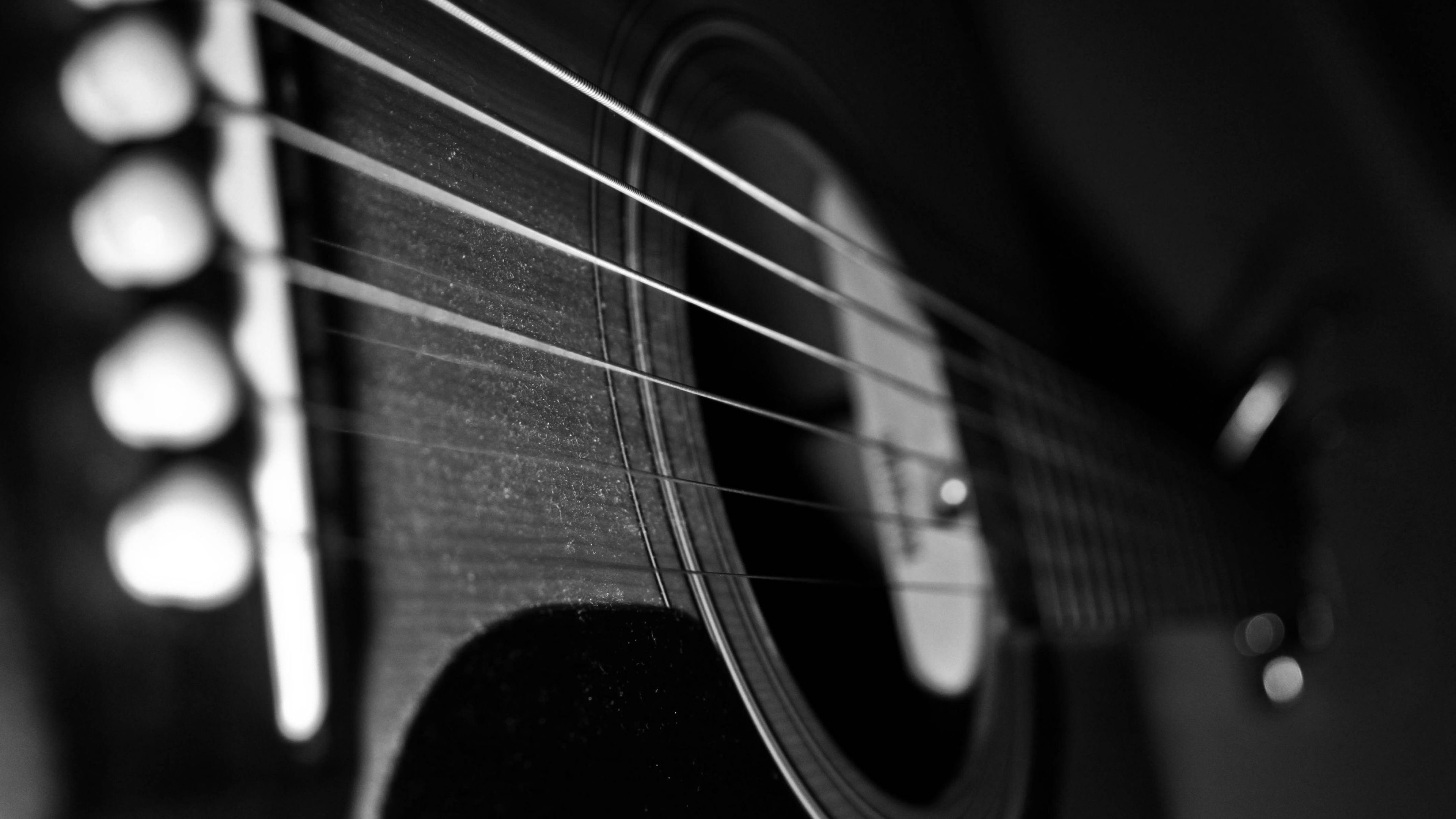 Visual splendor, Guitar majesty, Musical allure, Harmonious imagery, 3840x2160 4K Desktop