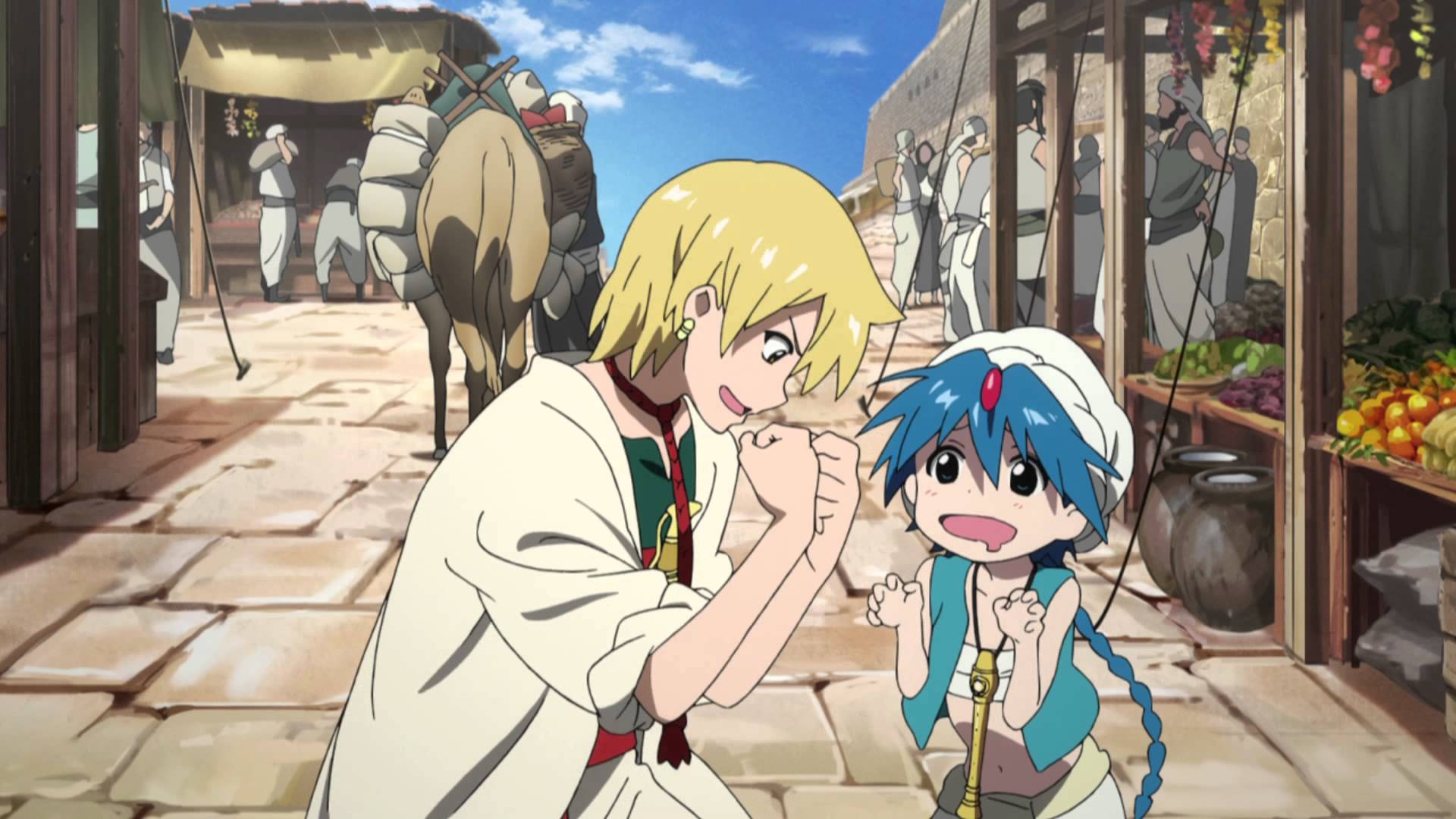 Magi: The Labyrinth of Magic, Anime series, Epic adventure, Magical world, 1920x1080 Full HD Desktop