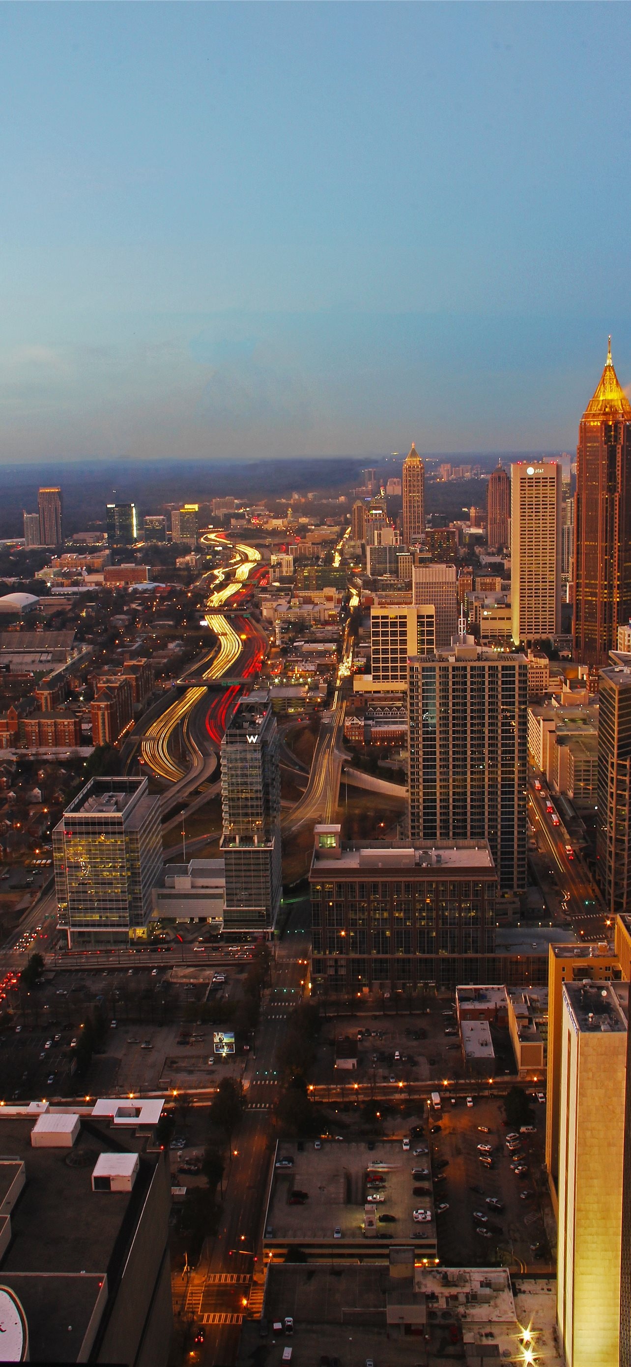 Atlanta Skyline, Travels, Best Atlanta iPhone wallpapers, 1290x2780 HD Phone