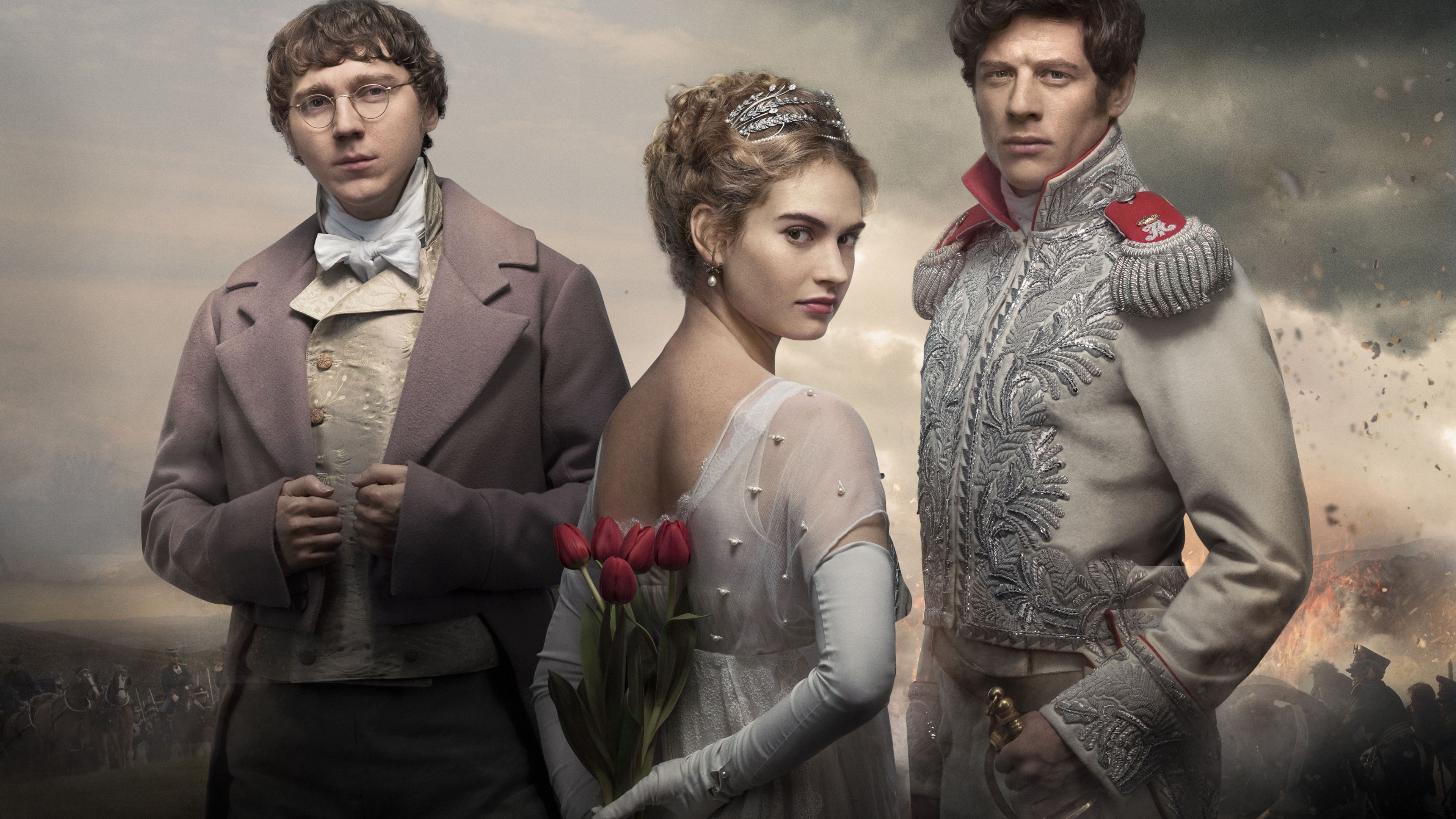 War & Peace, Lily James, Paul Dano, James Norton, 3840x2160 4K Desktop