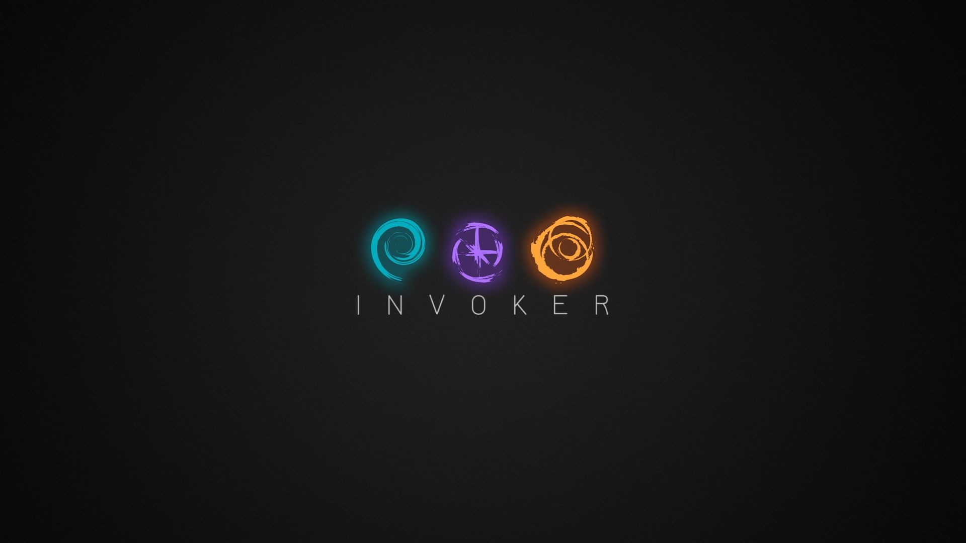 Logo, Invoker Wallpaper, 1920x1080 Full HD Desktop