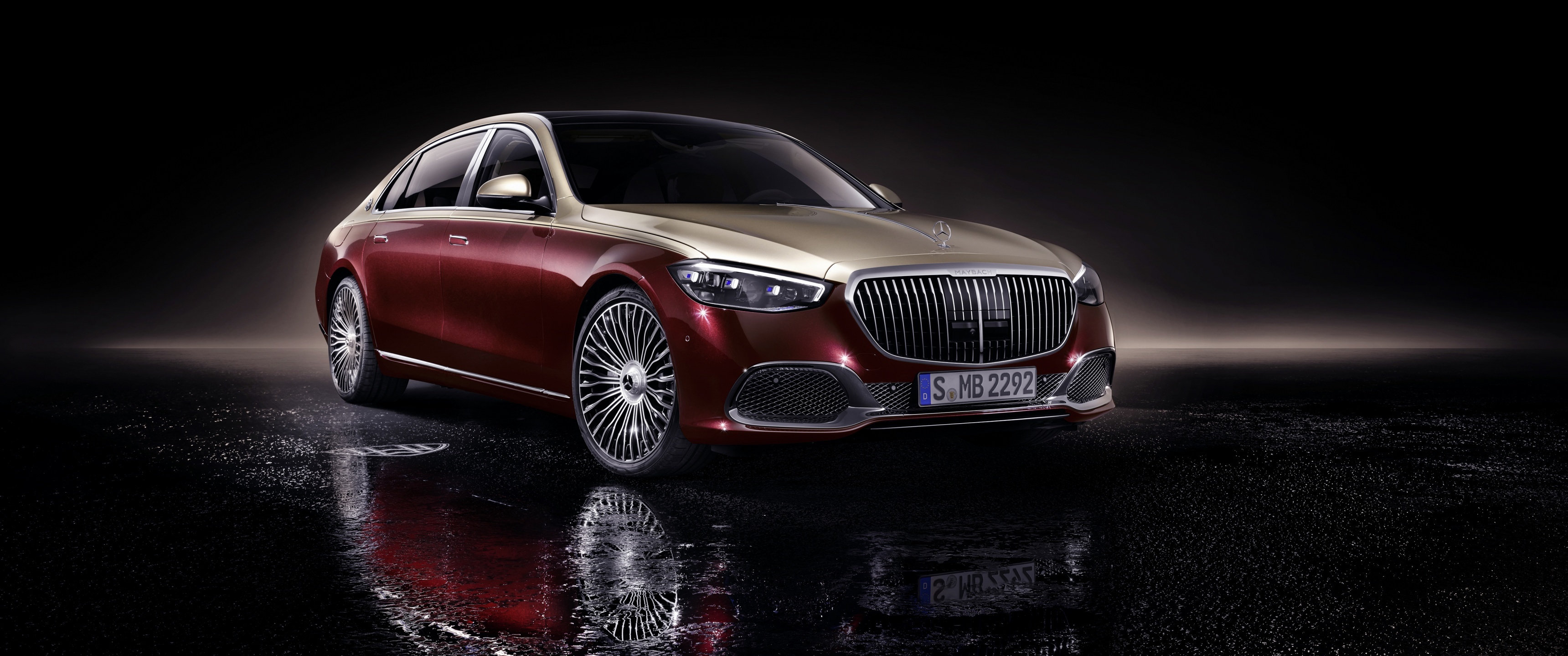 S-Class, Mercedes-Benz Maybach Wallpaper, 3440x1440 Dual Screen Desktop