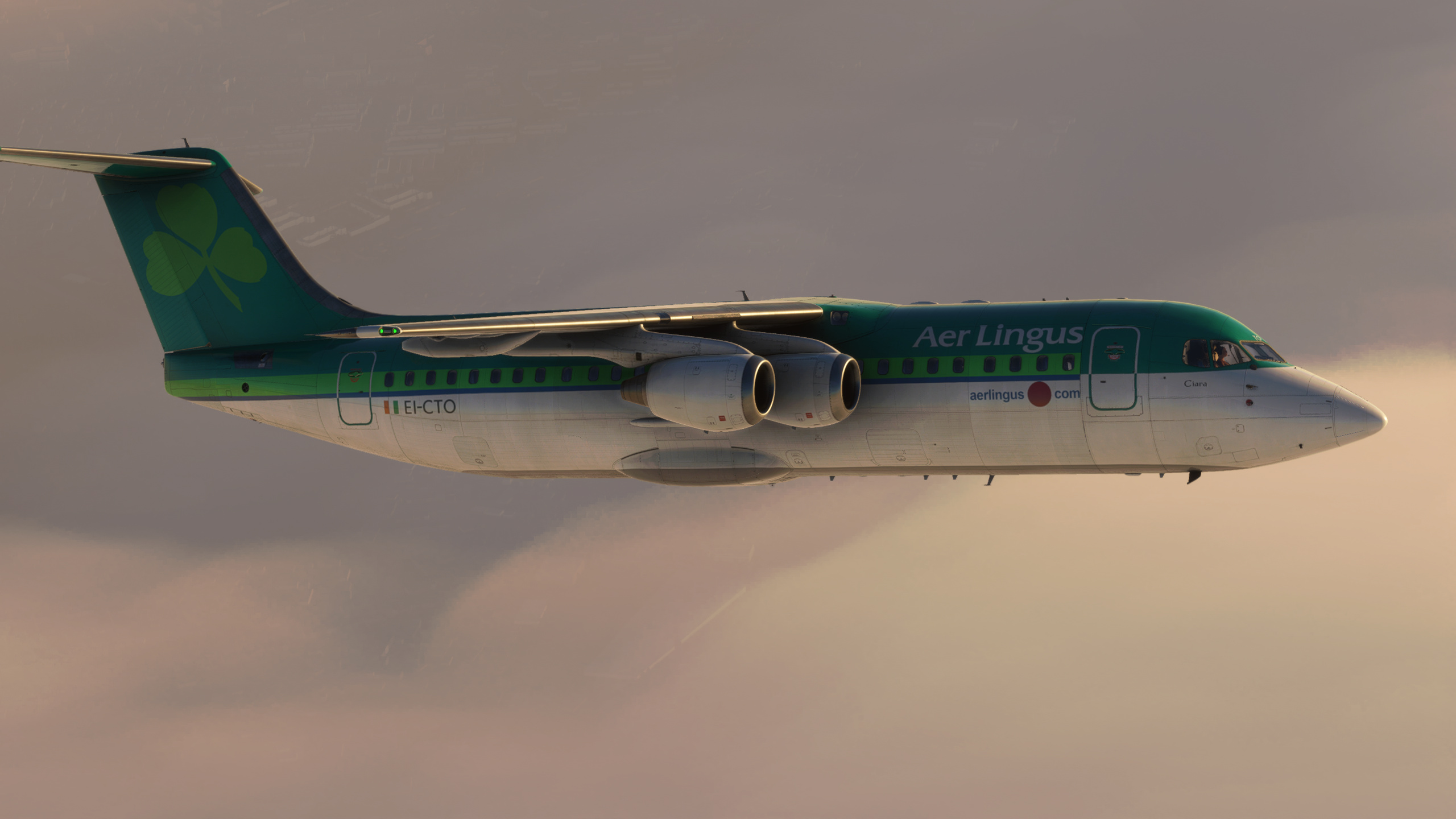 BAE 146 Climbing During Golden Hour : r/flightsim 2560x1440