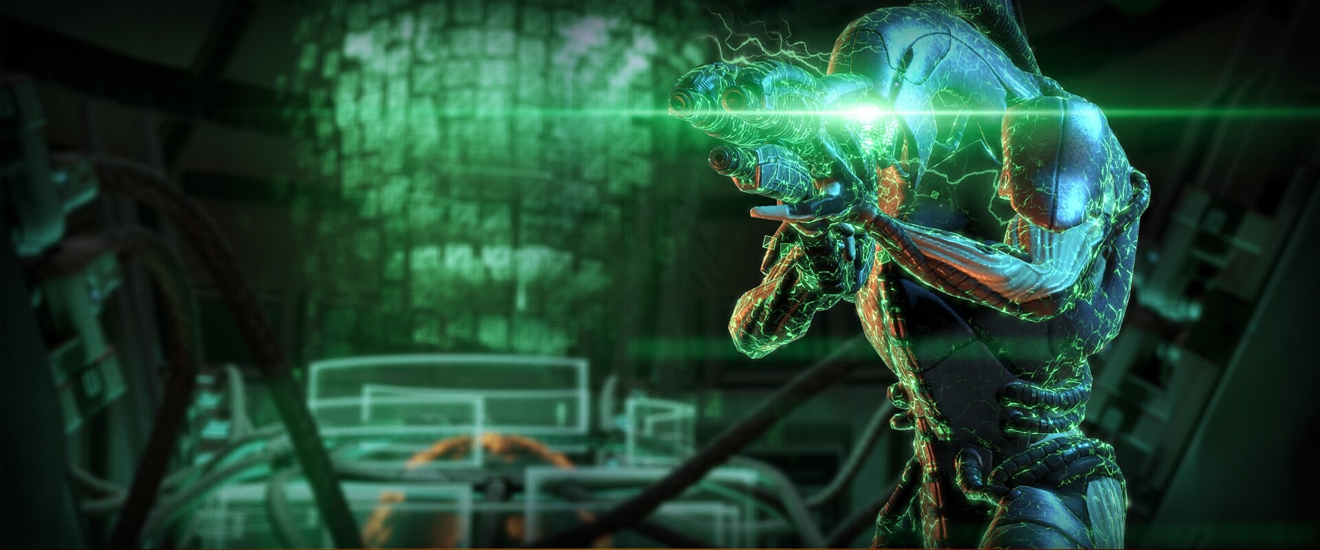 Mass Effect 2: Overlord, Cybernetic enhancements, Mysterious experiments, Haunting revelations, 1920x800 Dual Screen Desktop