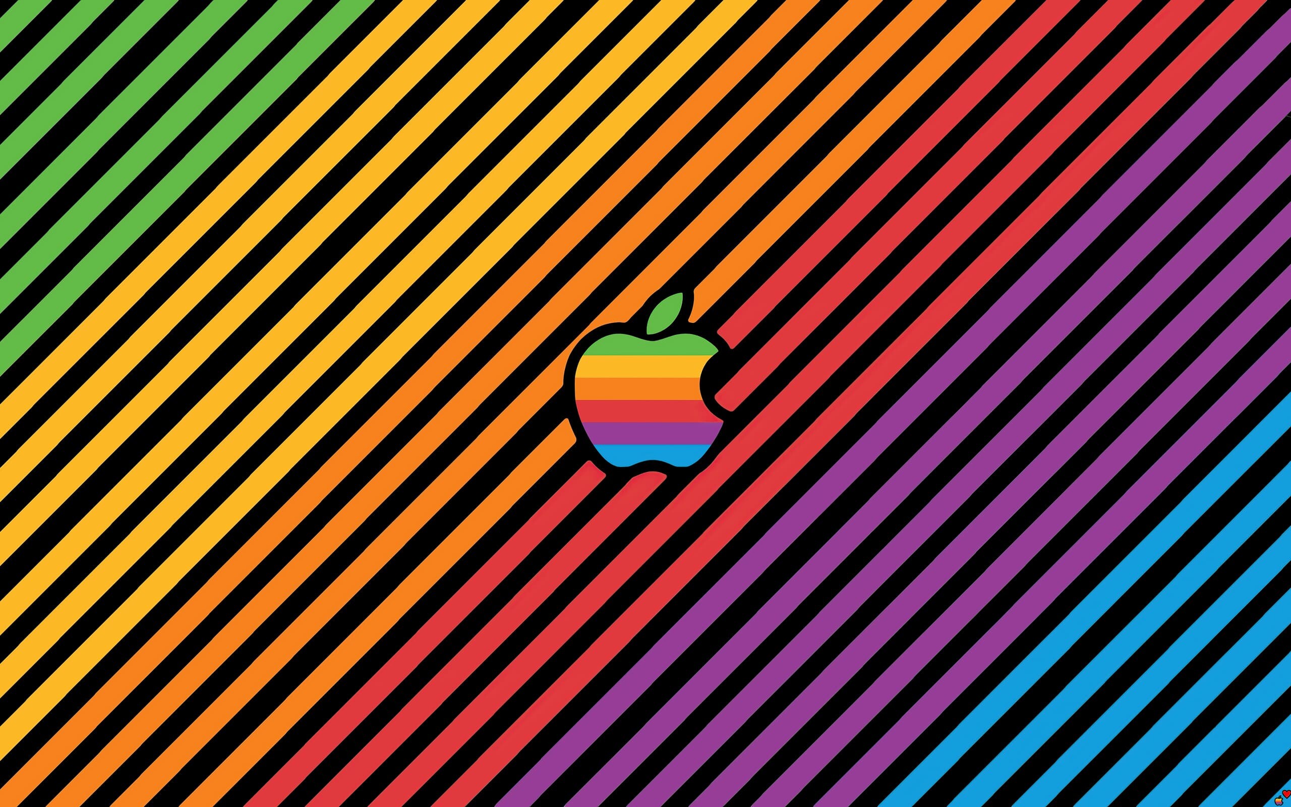 Apple logo variations, Macbook wallpapers, Unique designs, Creative interpretations, 2560x1600 HD Desktop