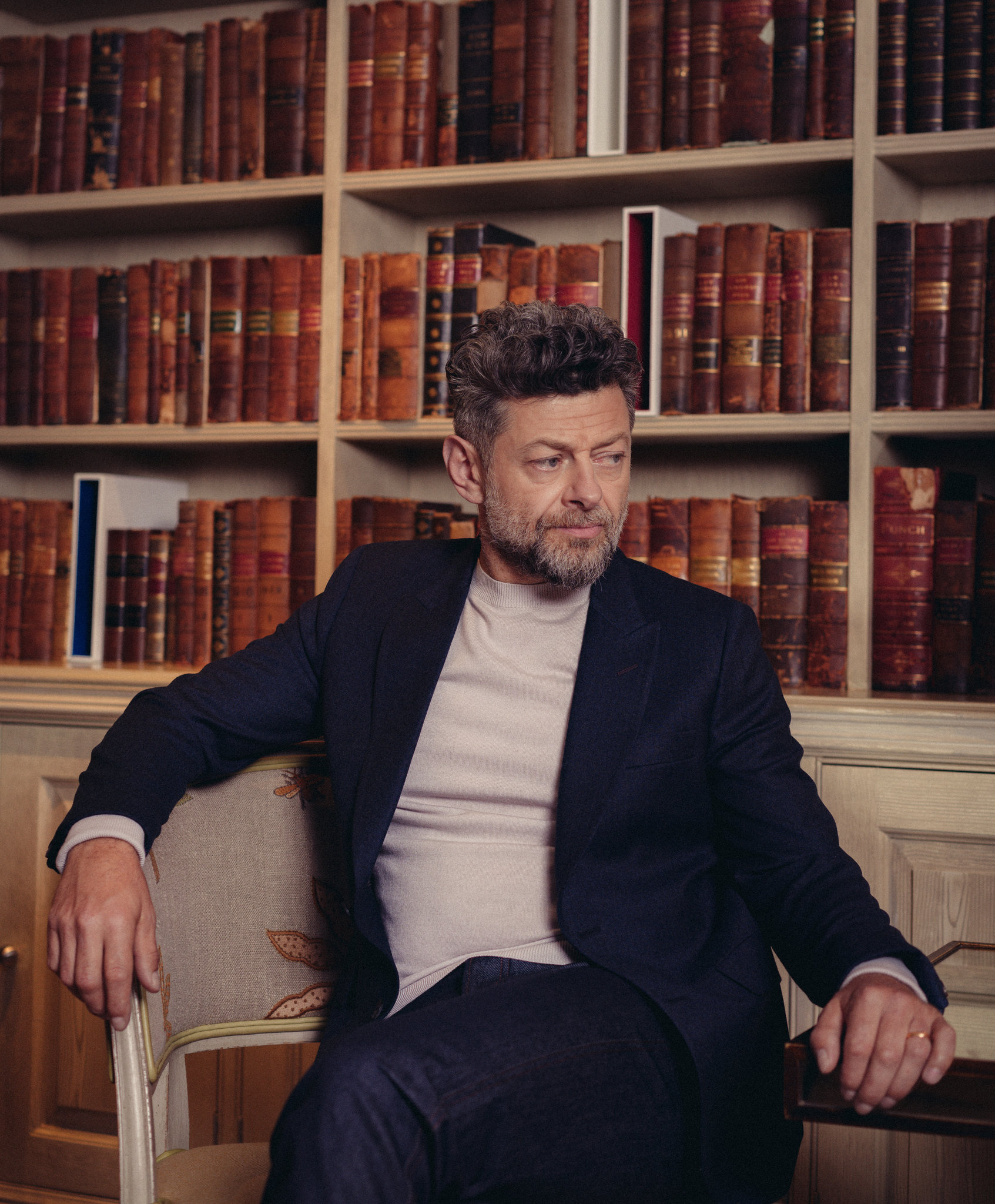 Andy Serkis, Caesar the ape, Academy message, 1700x2050 HD Phone