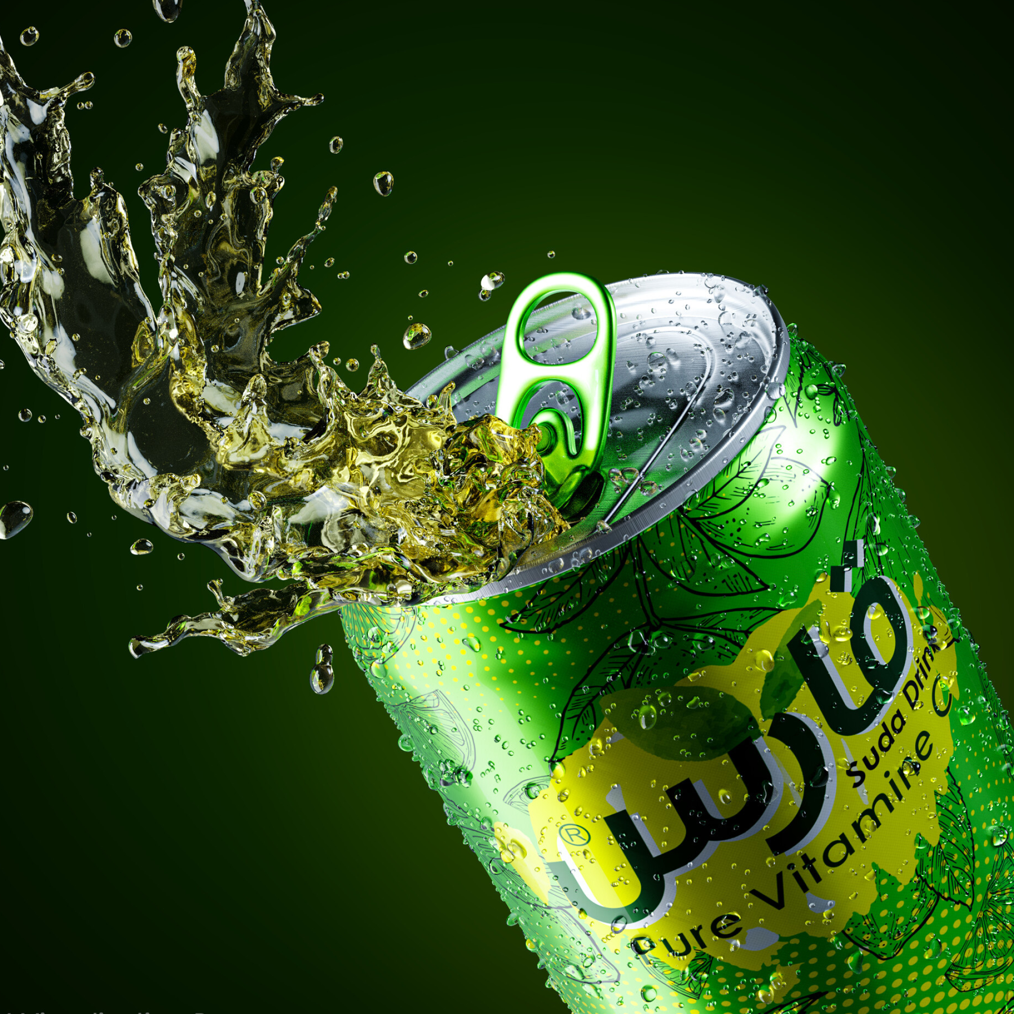 Kares soda can, Blender visualization, Refreshing drink, Artistic design, 2050x2050 HD Phone