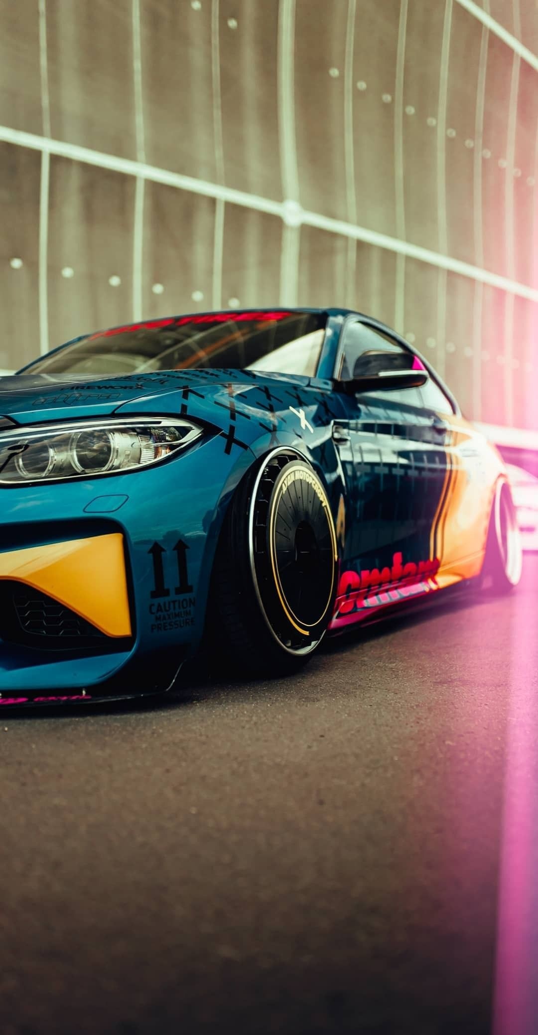 BMW M2 F87, aerodisc wheels, custom racing livery, HD Phone wallpaper