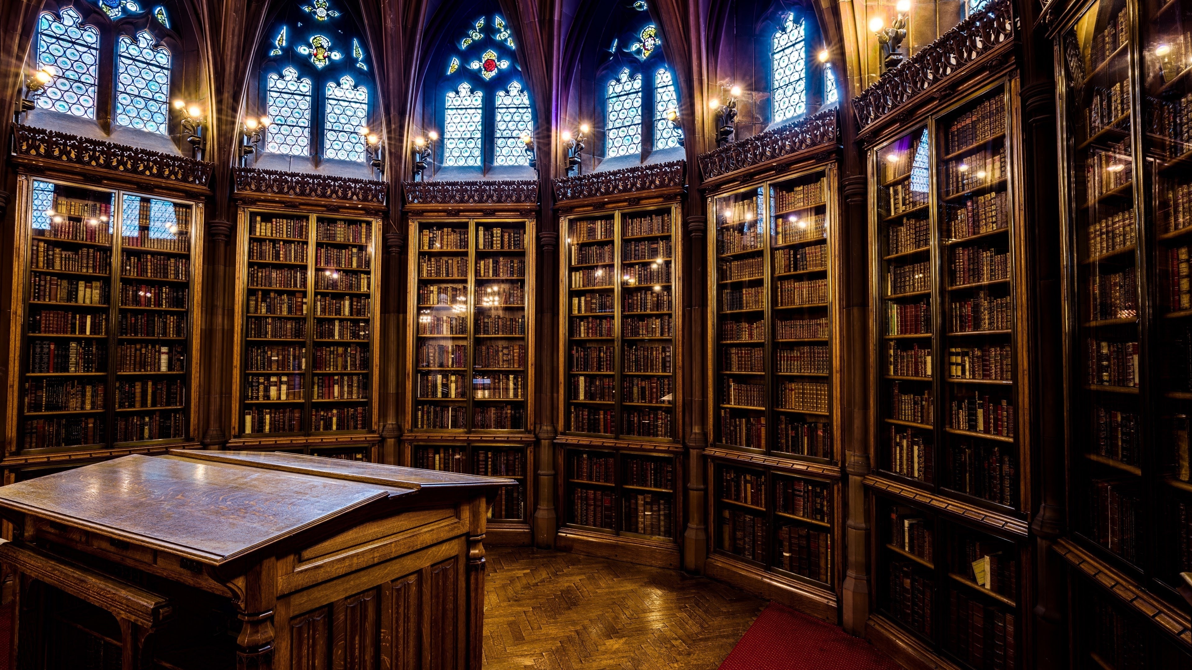 John Rylands Library, Library Wallpaper, 3840x2160 4K Desktop