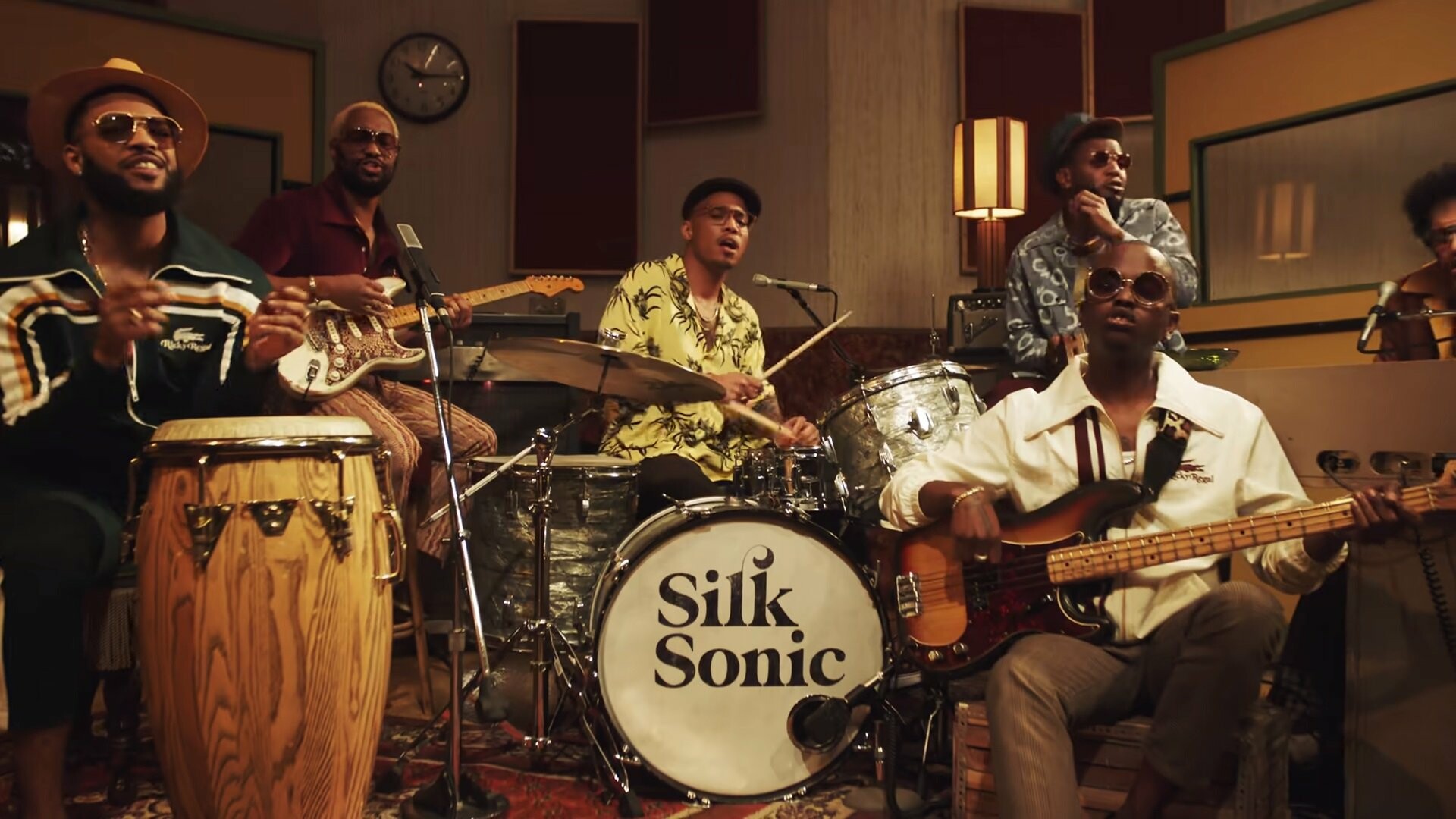 Silk Sonic, Bruno Mars, Anderson Paak, Leave the Door Open, 1920x1080 Full HD Desktop