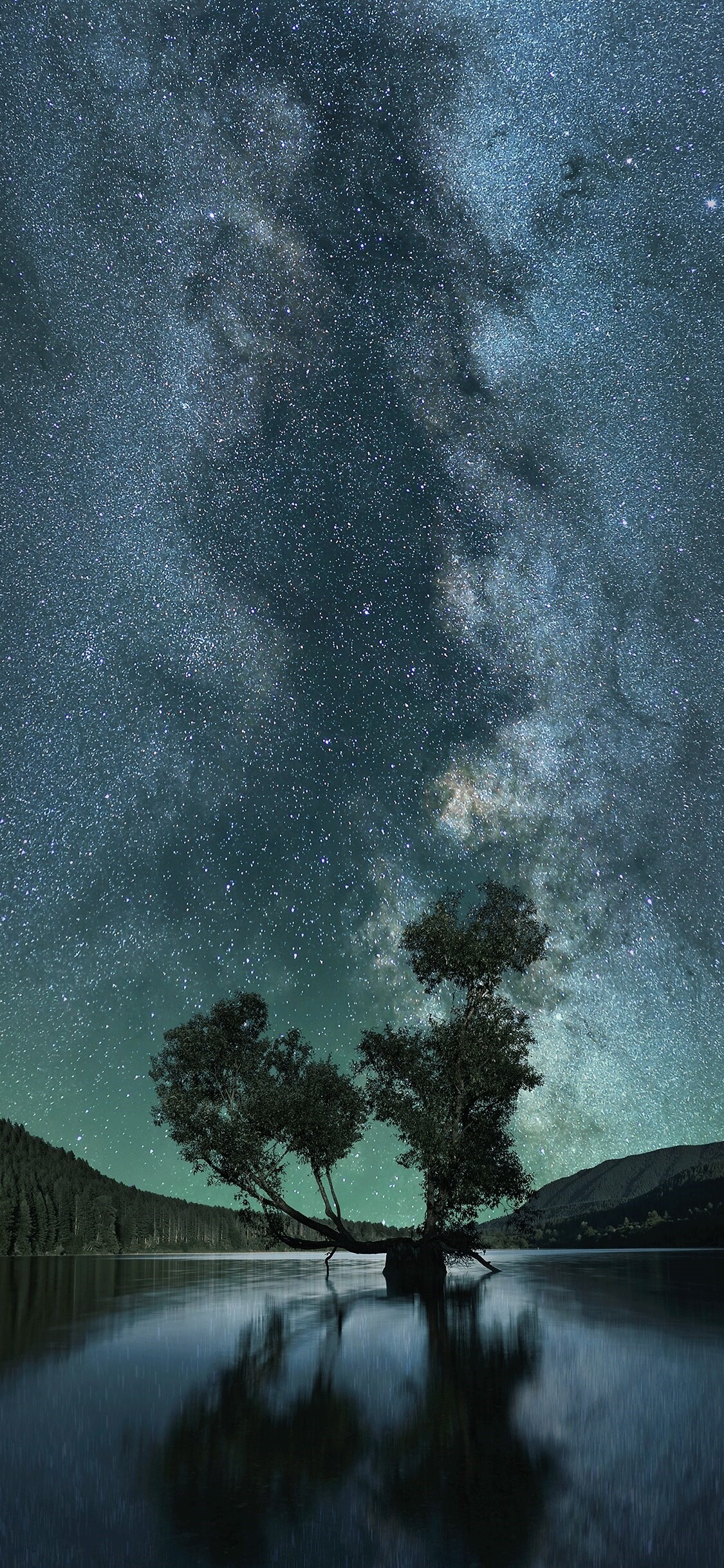 Milky Way, iPhone wallpaper, Art, HD download, 1130x2440 HD Phone