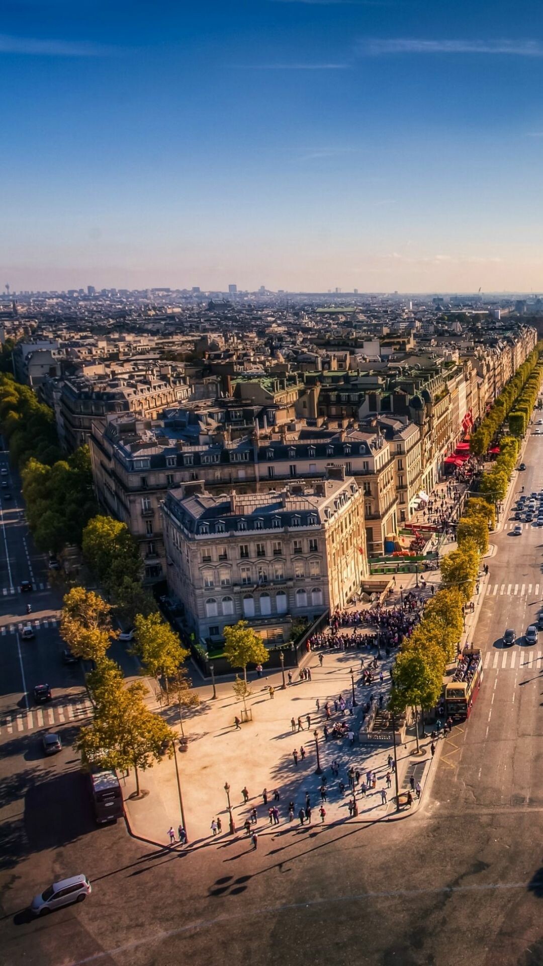 Champs Elysees, France Wallpaper, 1080x1920 Full HD Phone