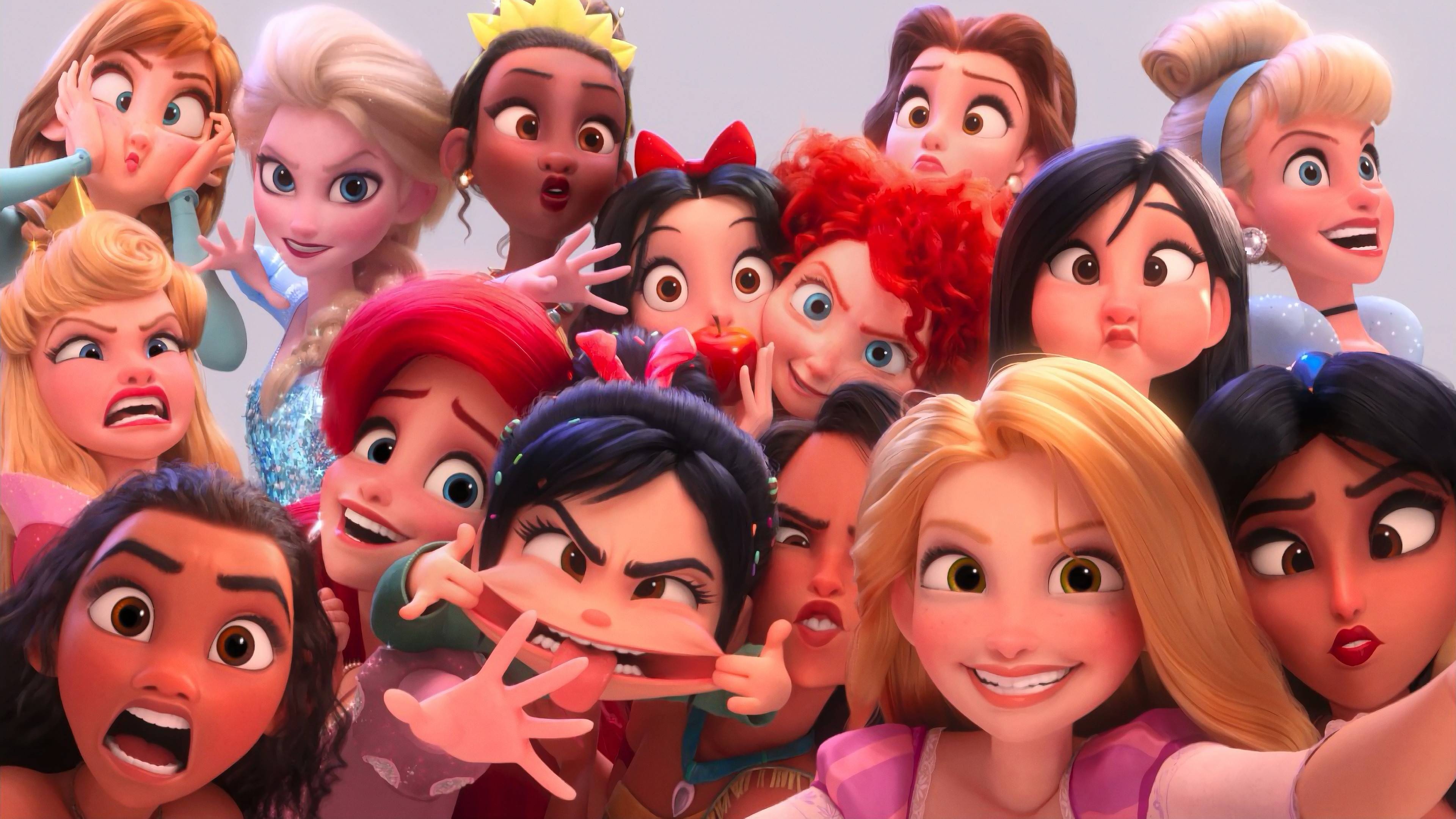 Ralph Breaks the Internet, Animated comedy sequel, Virtual adventure, Hilarious chaos, 3840x2160 4K Desktop