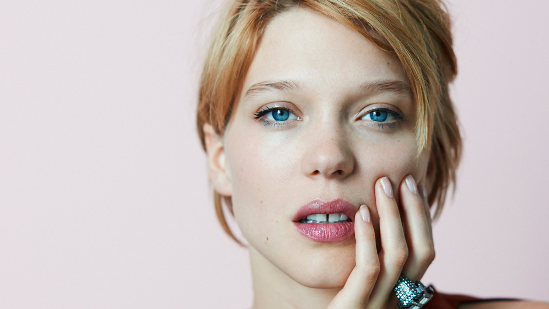 Lea Seydoux, Face wallpaper, Stunning images, High resolution, 1920x1080 Full HD Desktop
