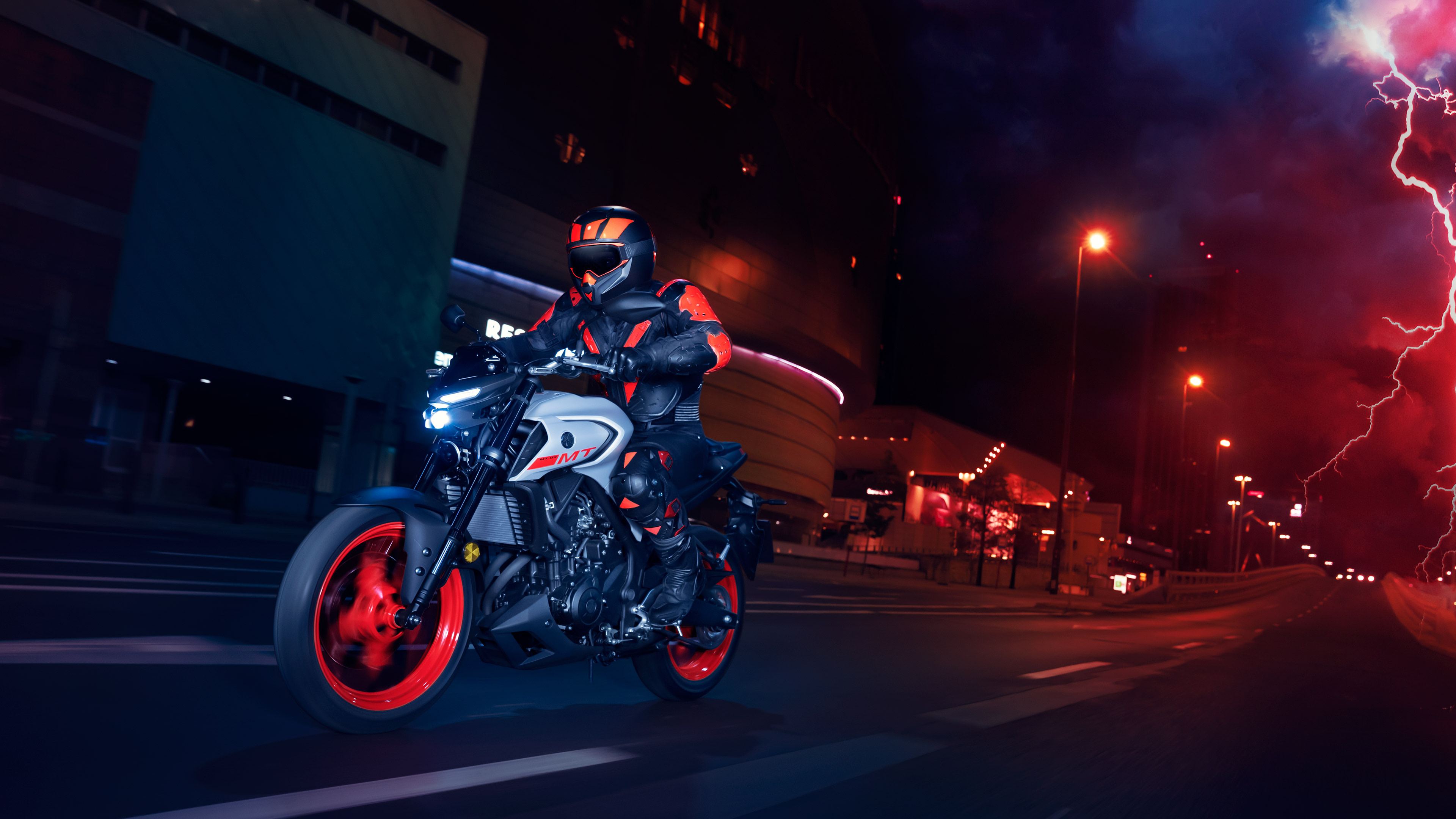 Yamaha MT-03, 2020 version, Sport bike, Sleek design, 3840x2160 4K Desktop