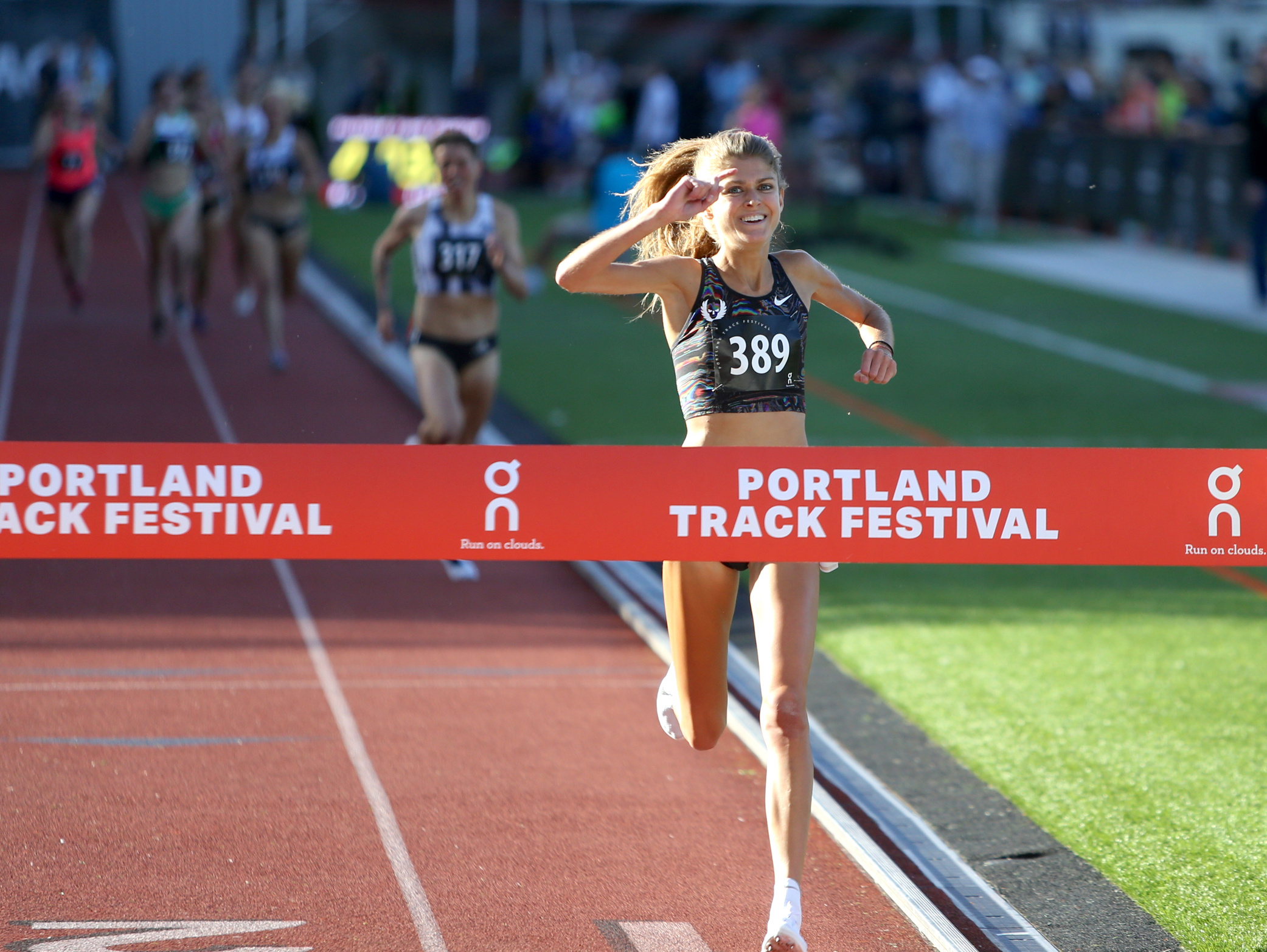 Konstanze Klosterhalfen, Portland Track Festival, Double achievement, Track and field success, 2090x1570 HD Desktop