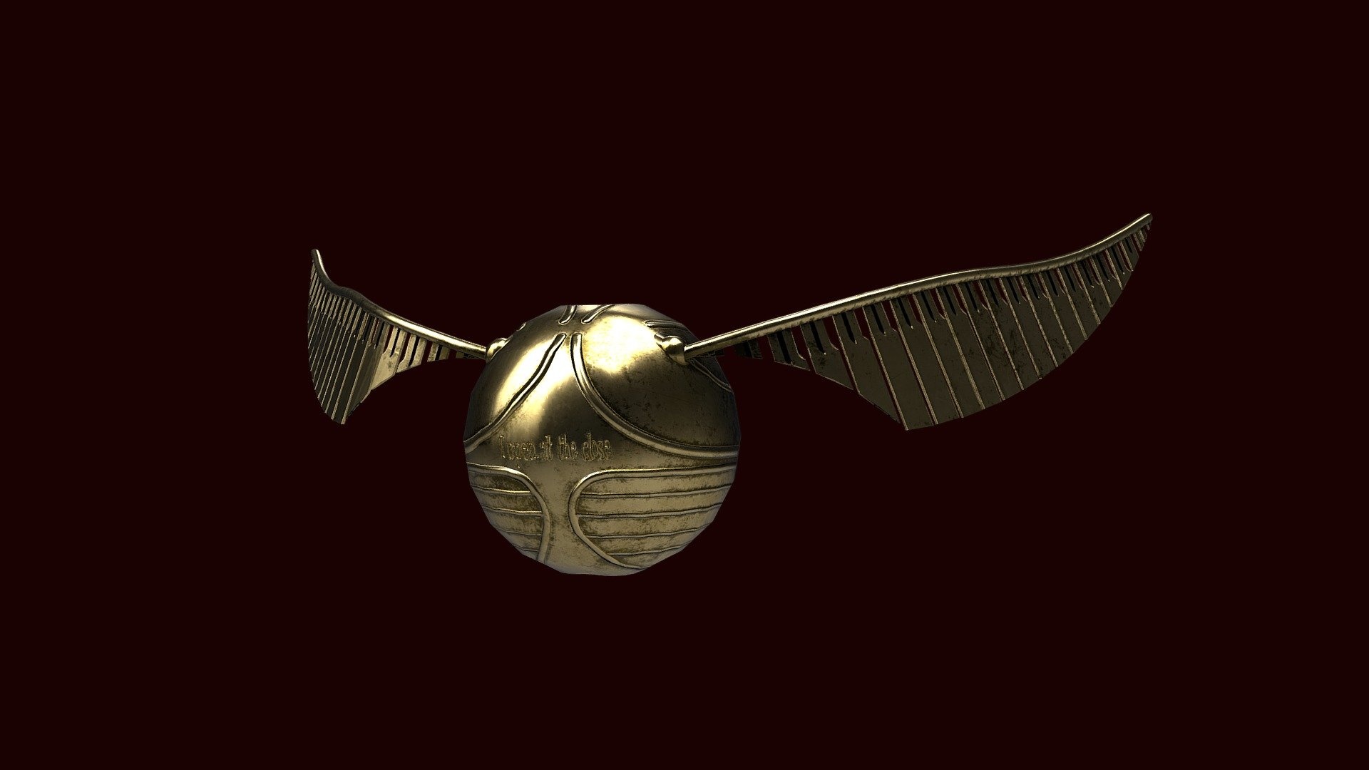 Golden Snitch, Movies, Golden Snitch 3D model, 1920x1080 Full HD Desktop