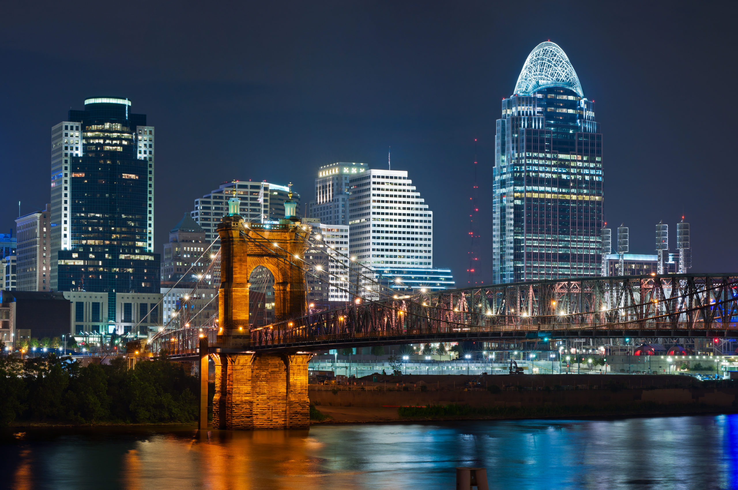 Cincinnati Skyline, Travels, Dentist in Cincinnati, Seven Star Dental, 2560x1700 HD Desktop