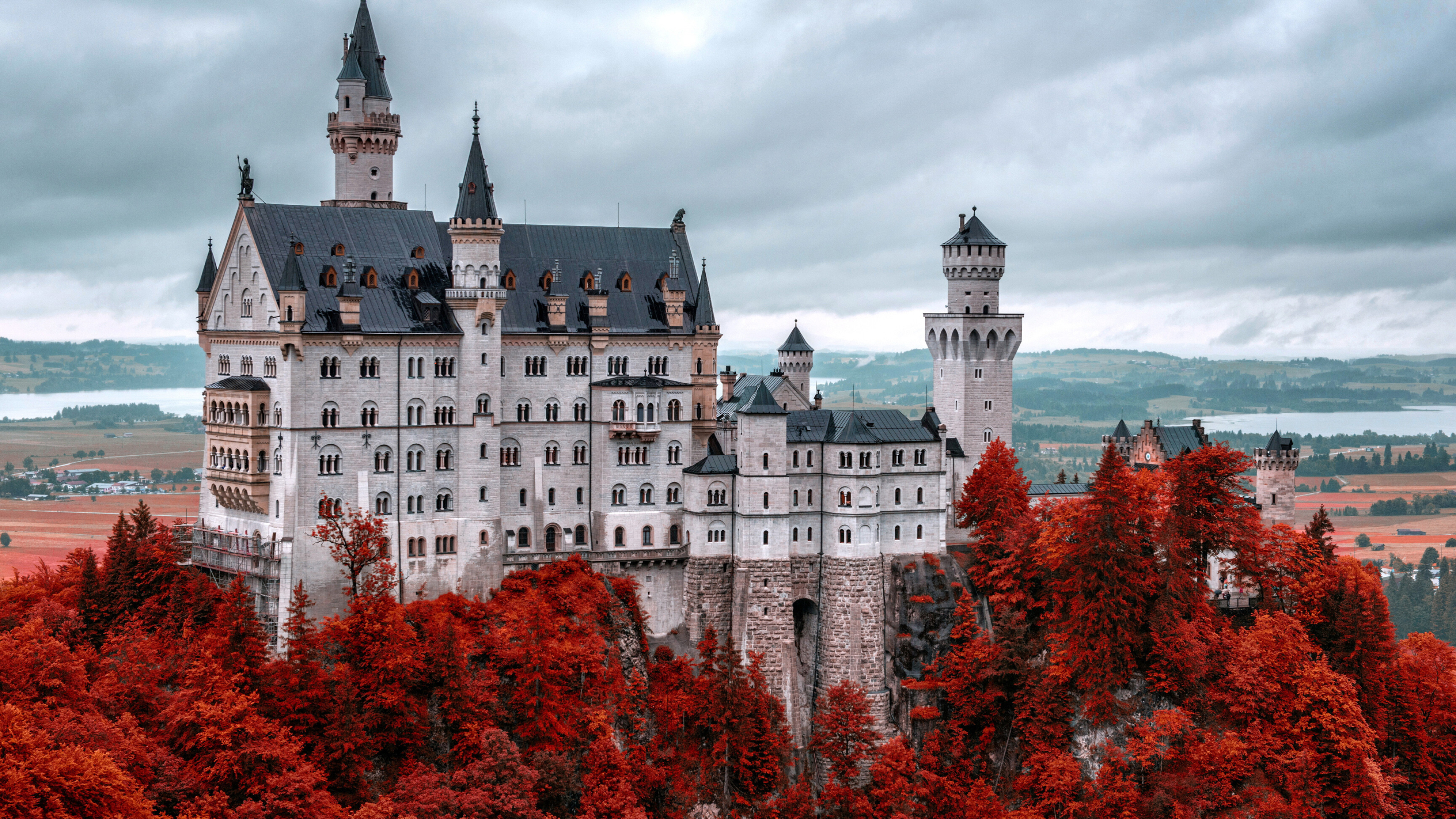 Neuschwanstein Castle, Germany Wallpaper, 3840x2160 4K Desktop