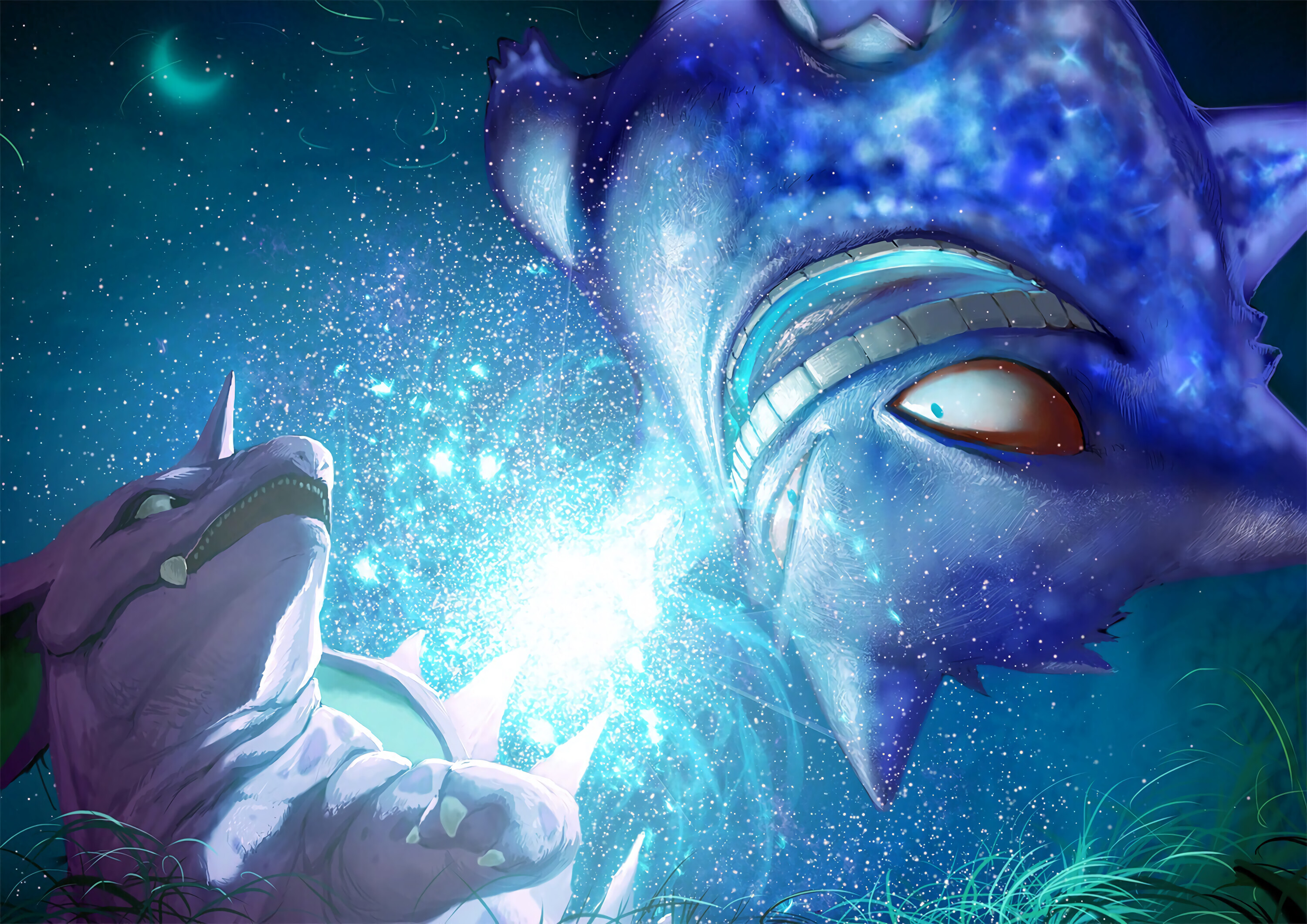 Nidorino, Gengar Wallpaper, 3000x2130 HD Desktop
