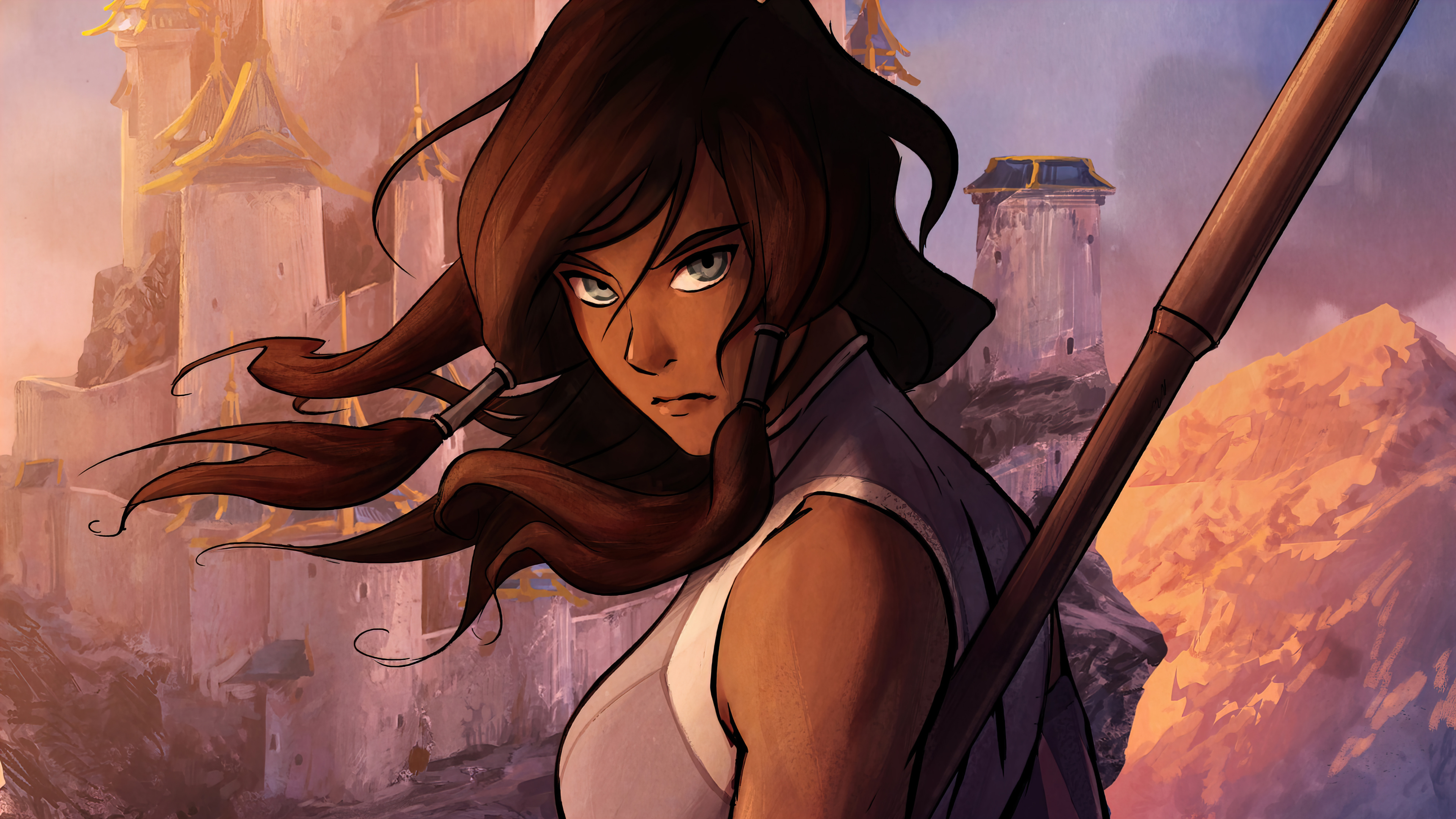 Korra wallpaper, 4K Ultra HD, Avatar sequel, Stunning visuals, 3840x2160 4K Desktop