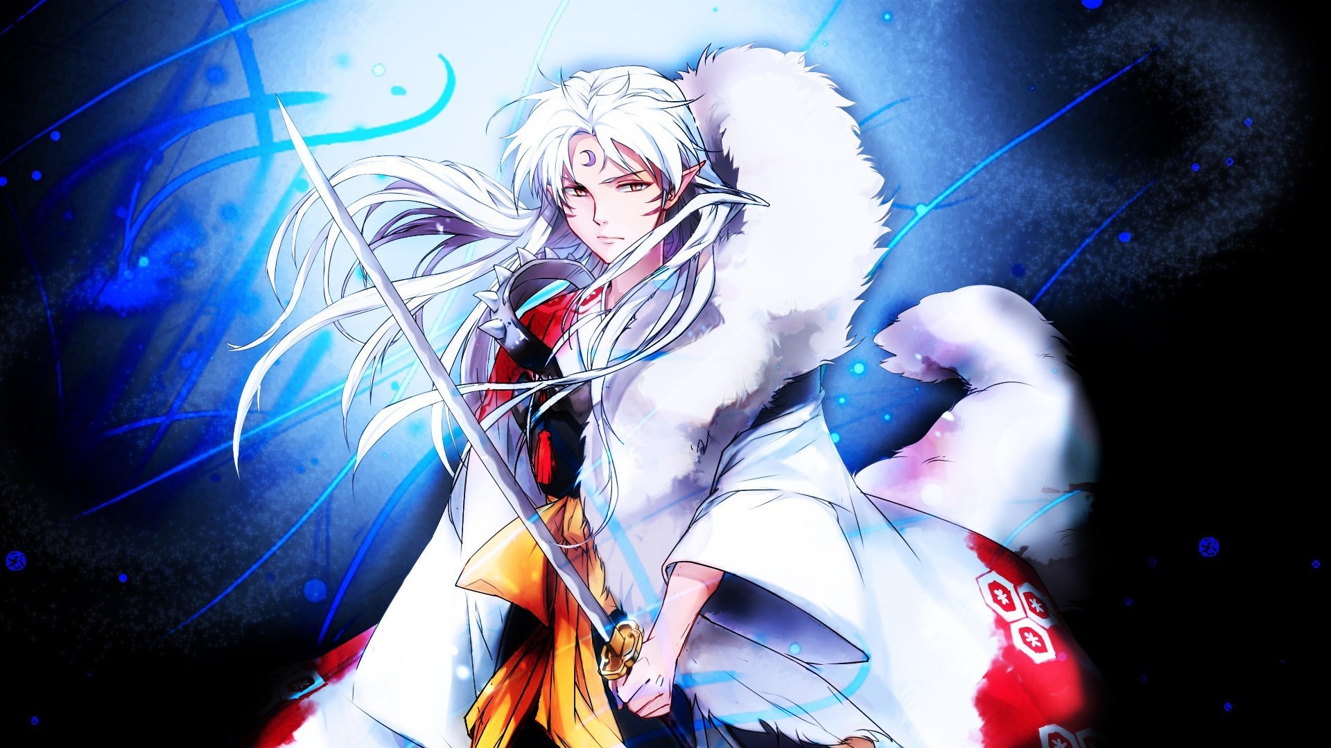 InuYasha and Sesshomaru, Colorful anime art, Striking visuals, Memorable scenes, 1920x1080 Full HD Desktop
