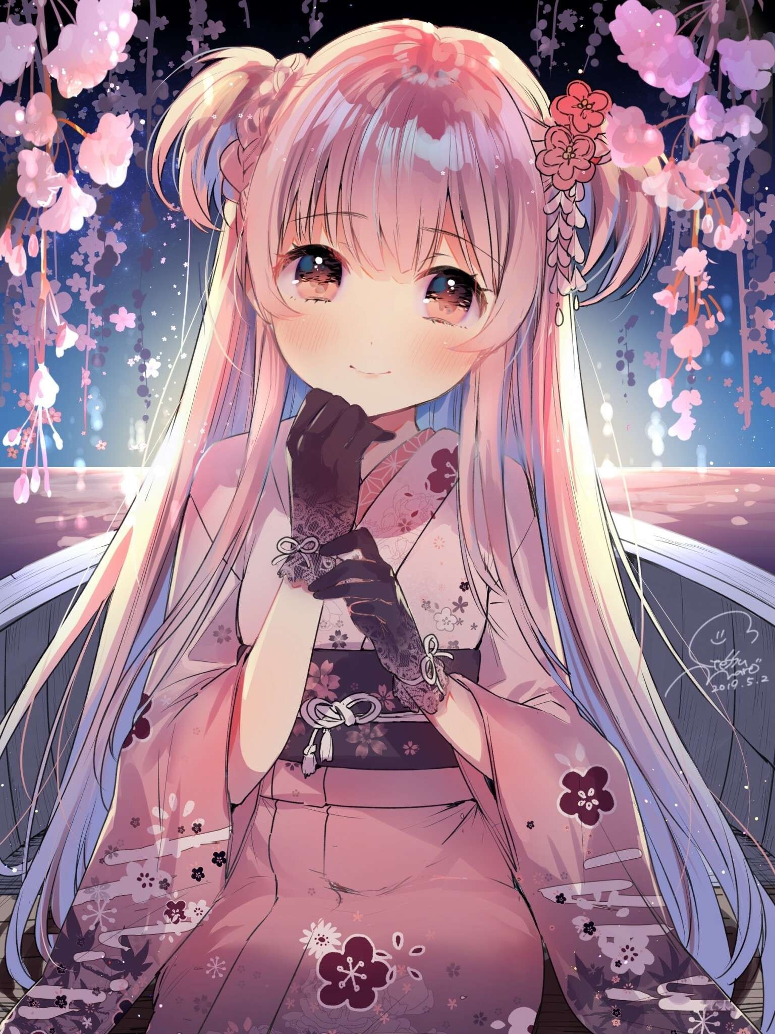 Aika, Girly Wallpaper, 1540x2050 HD Phone