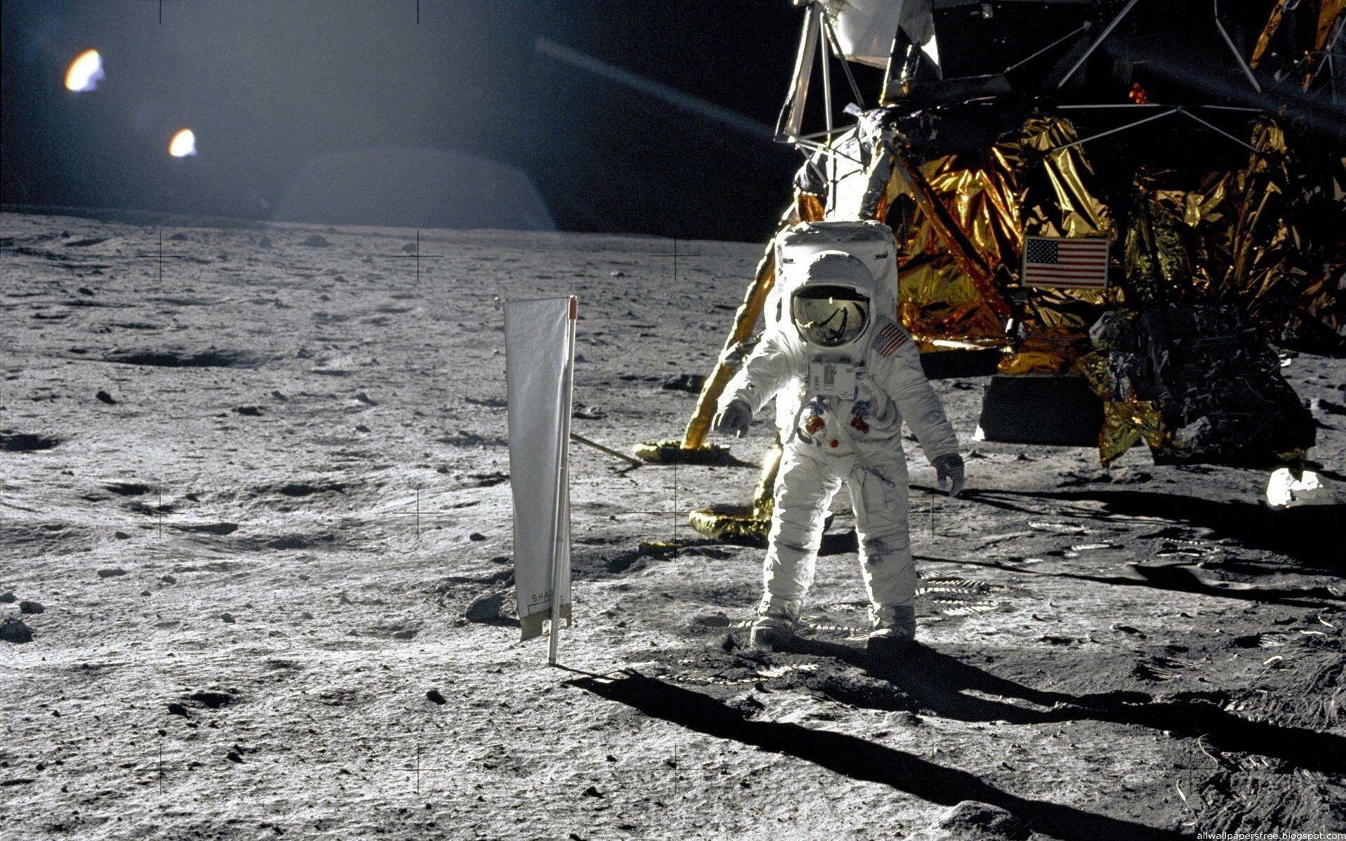 Astronaut On Moon, Apollo 11 Wallpaper, 1920x1200 HD Desktop