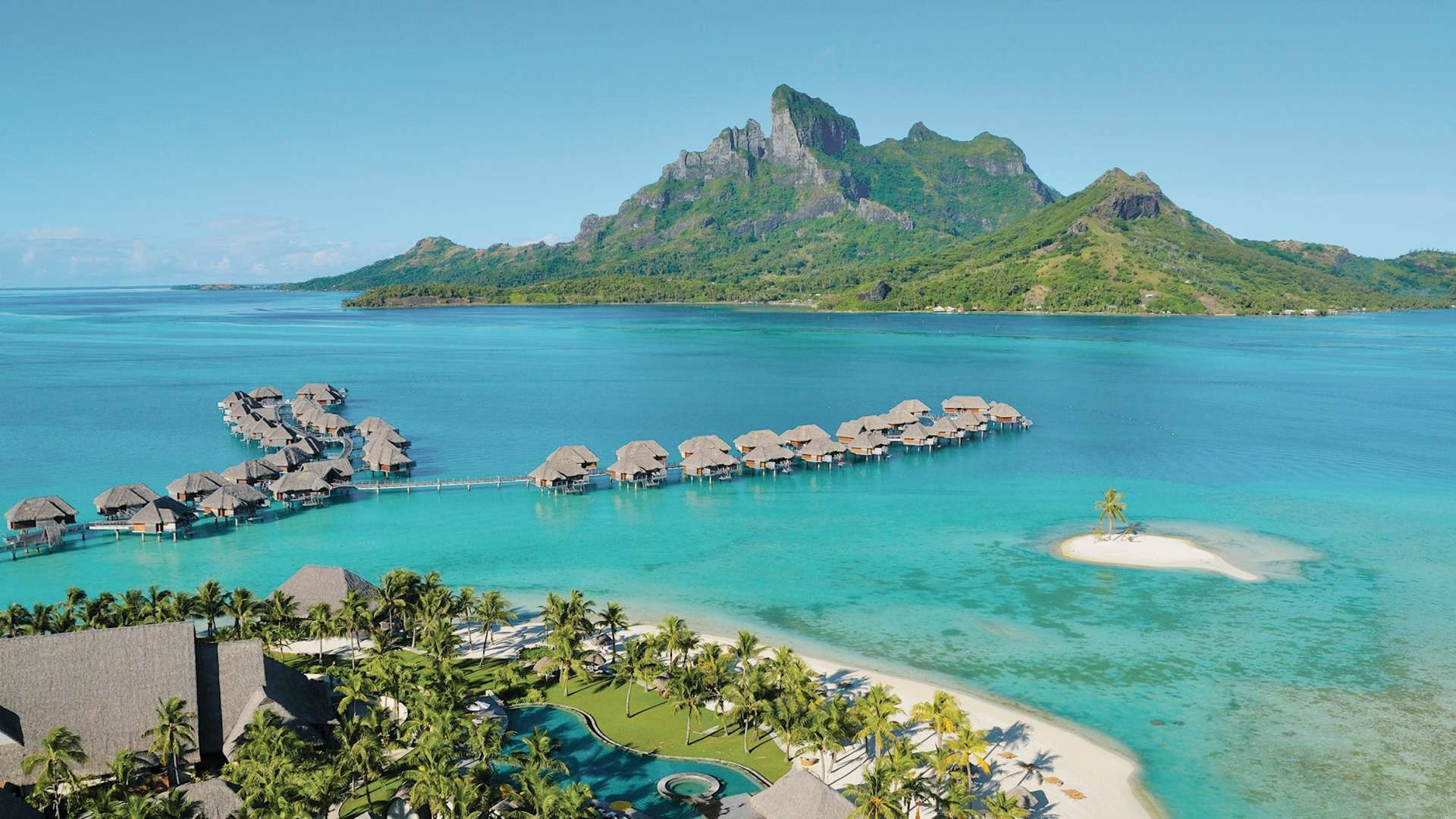 Best hotels in Bora Bora, French Polynesia resorts, Luxury getaways, Exotic destinations, 1920x1080 Full HD Desktop