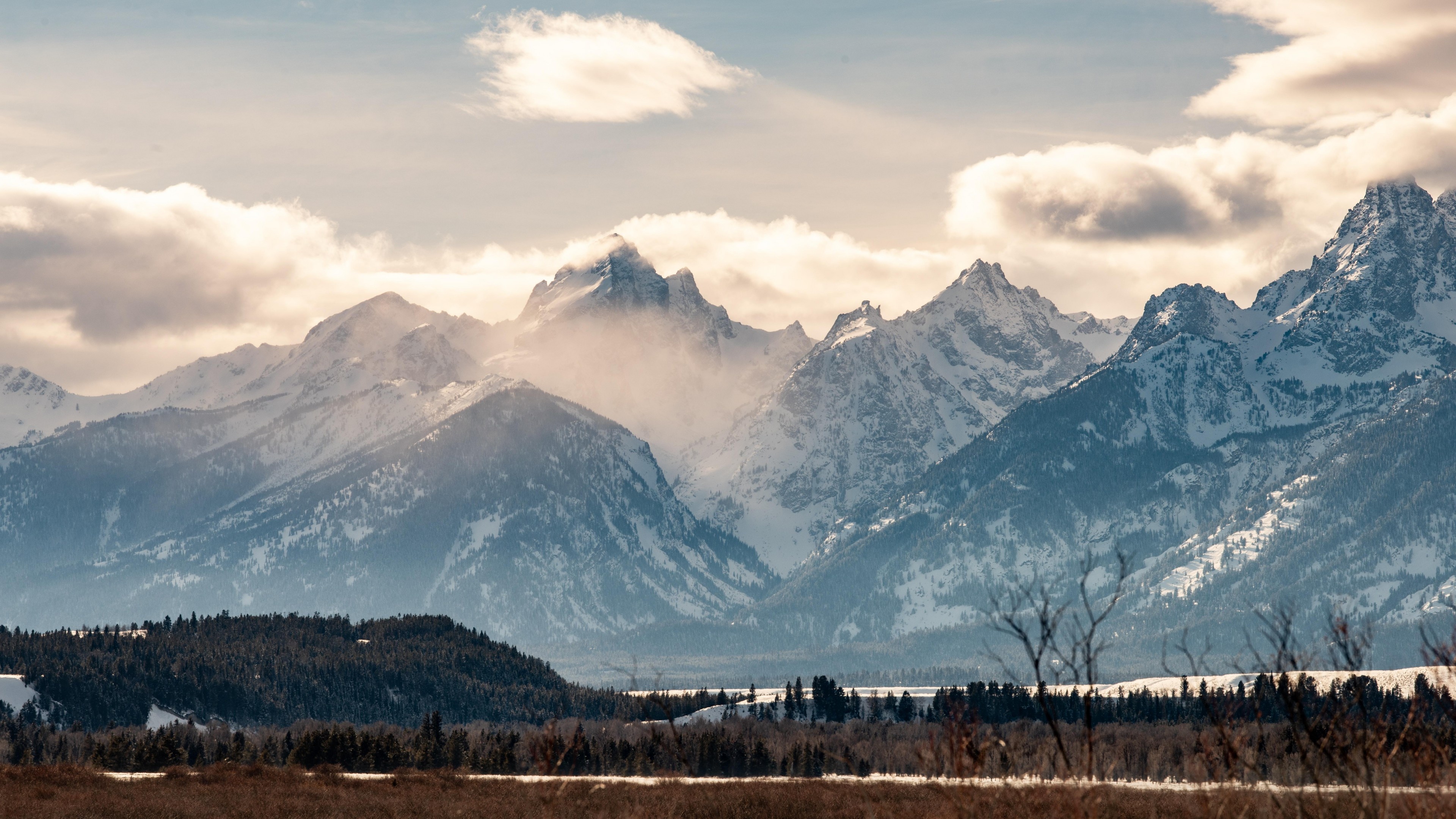 Tetons National Park, Wyoming, 8K, 3840x2160 4K Desktop