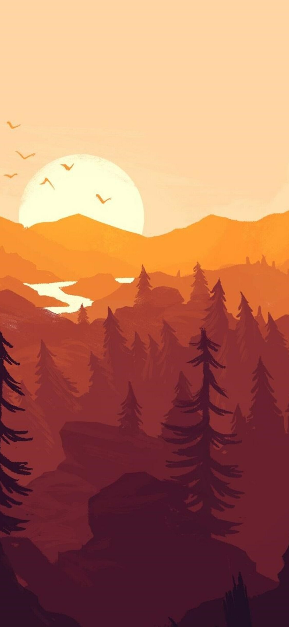 Firewatch game iphone xs, Gaming, 1130x2440 HD Phone