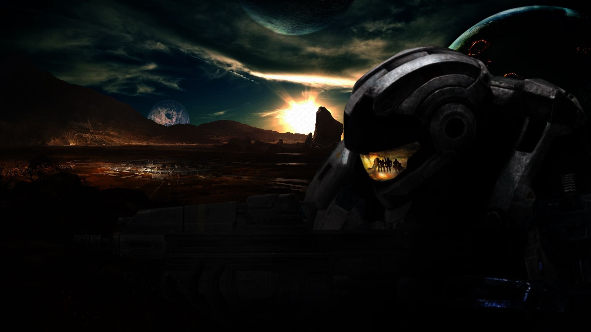 Halo: Reach gaming, Creative papel de parede, Exclusive artwork, Personal touch, 1920x1080 Full HD Desktop