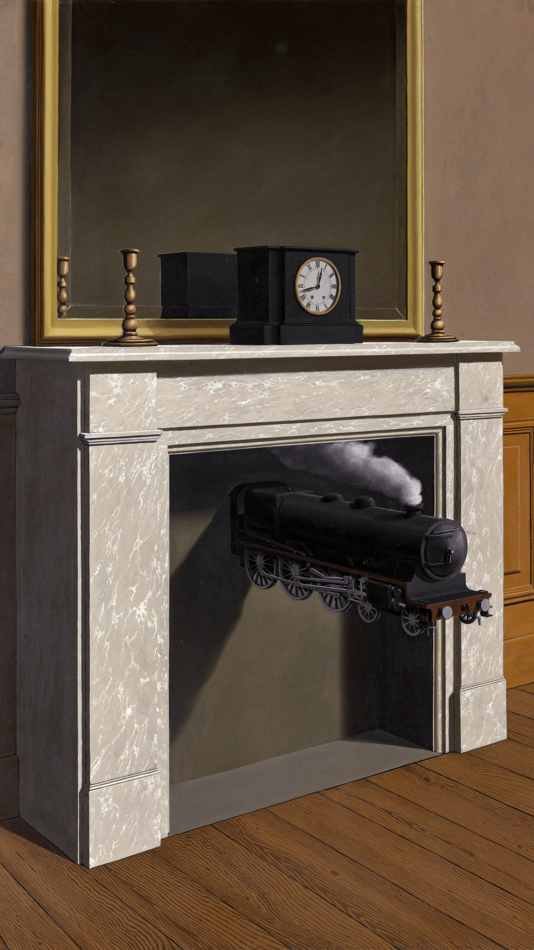 Time Transfixed, Magritte Wallpaper, 1080x1920 Full HD Phone
