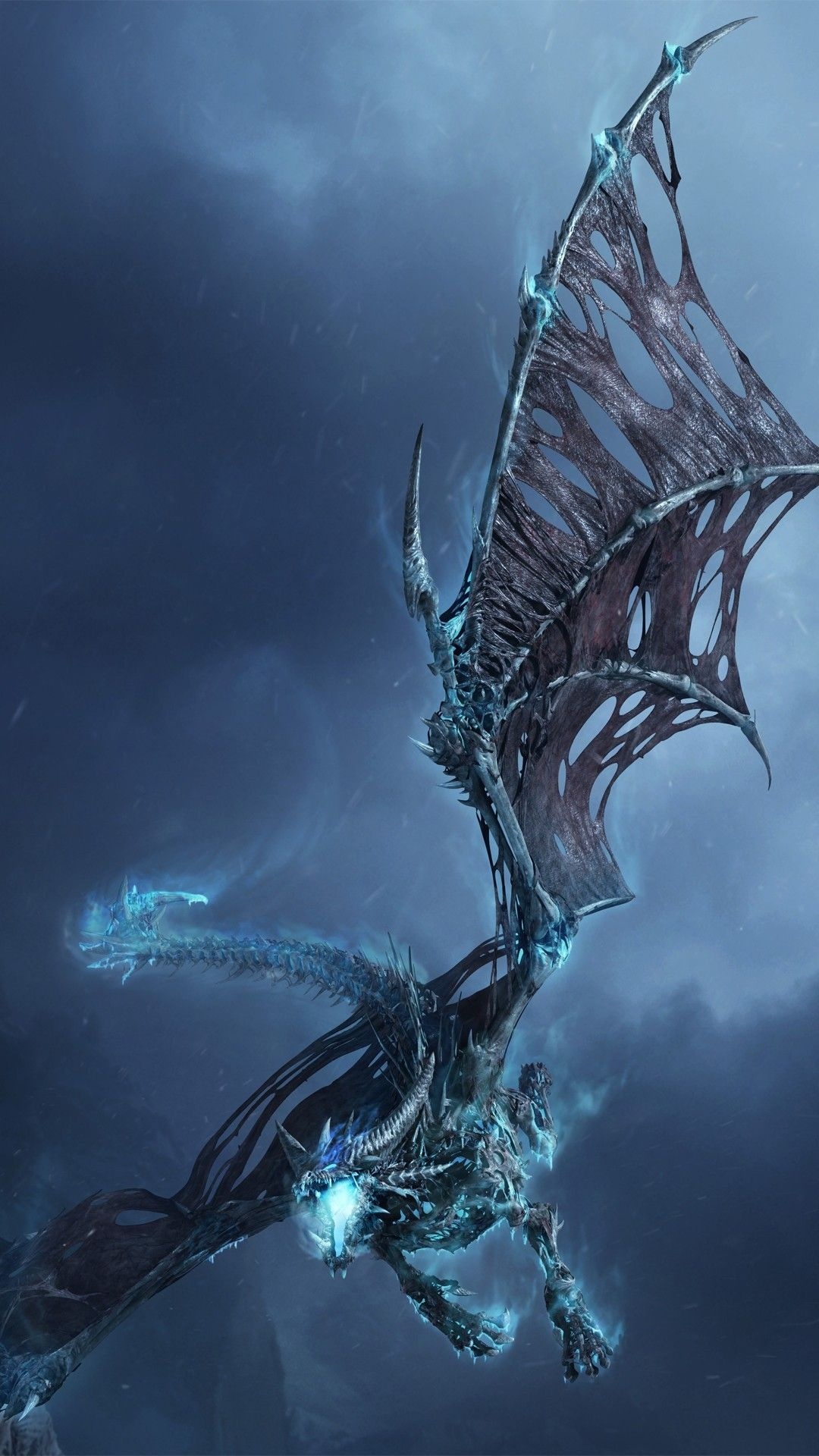 Sindragosa, Ice Dragon Wallpaper, 1080x1920 Full HD Phone