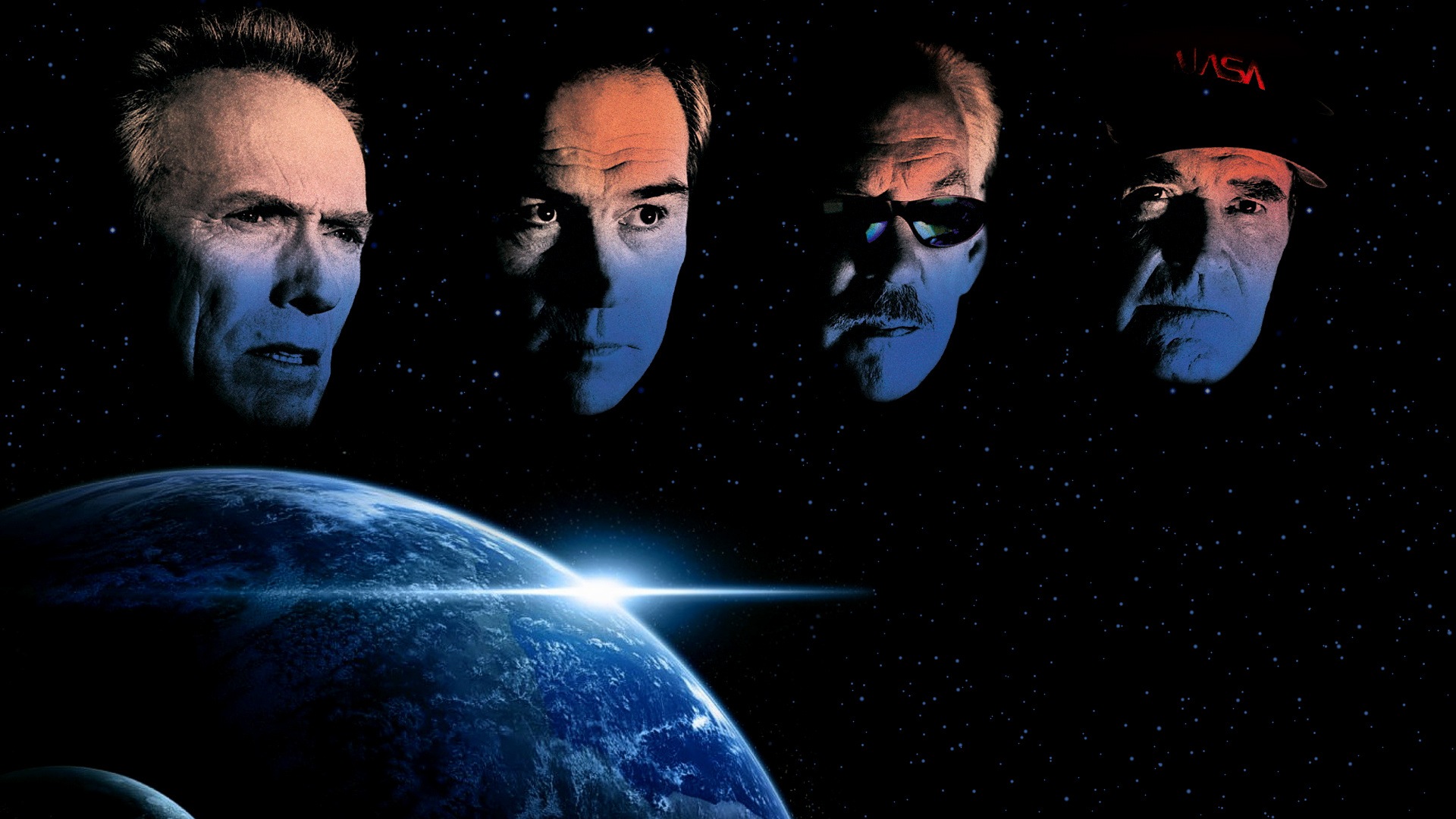 Tommy Lee Jones, Clint Eastwood, Donald Sutherland, James Garner, 1920x1080 Full HD Desktop