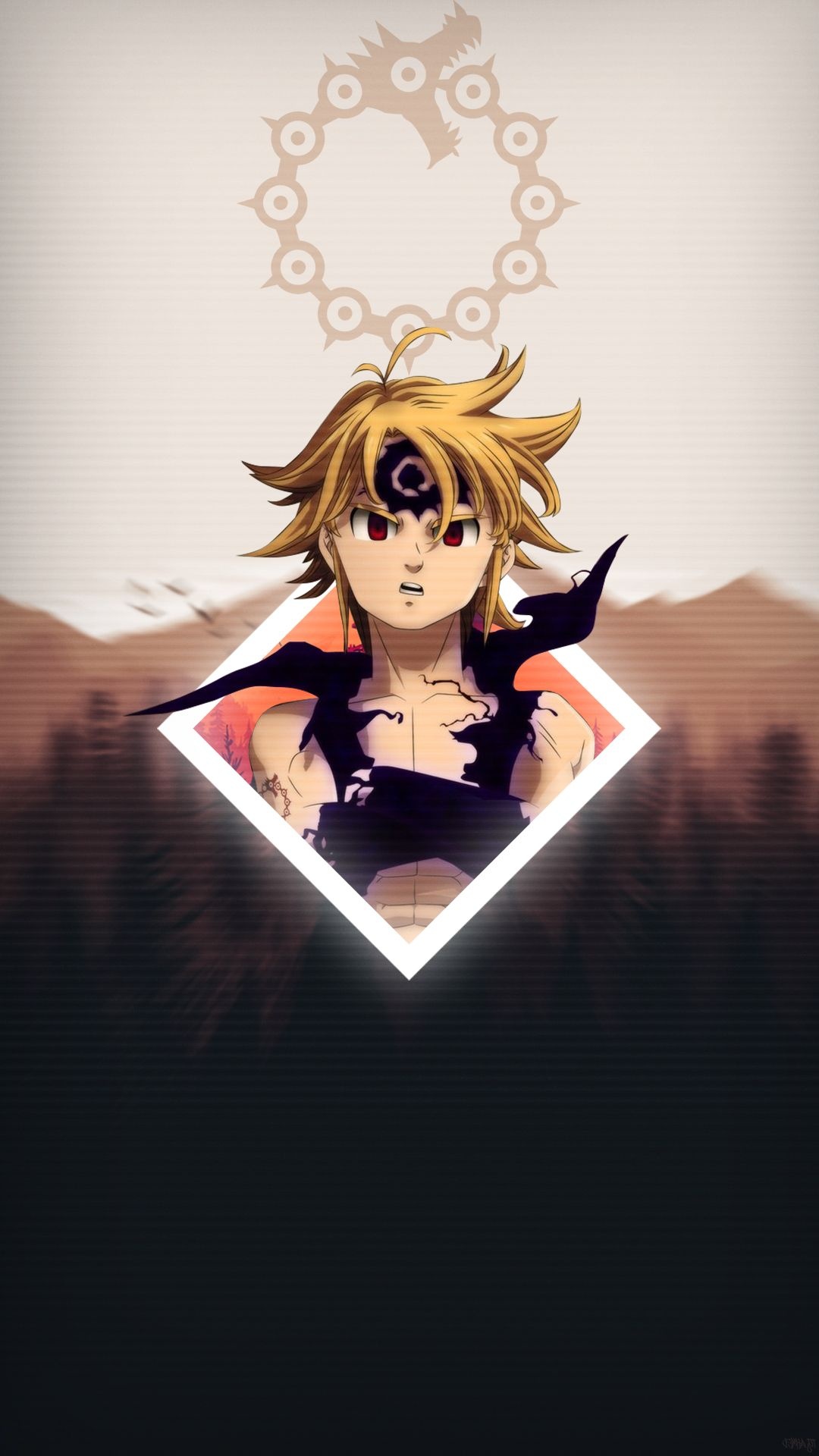 Meliodas, Sun wallpaper, 1080x1920 Full HD Phone