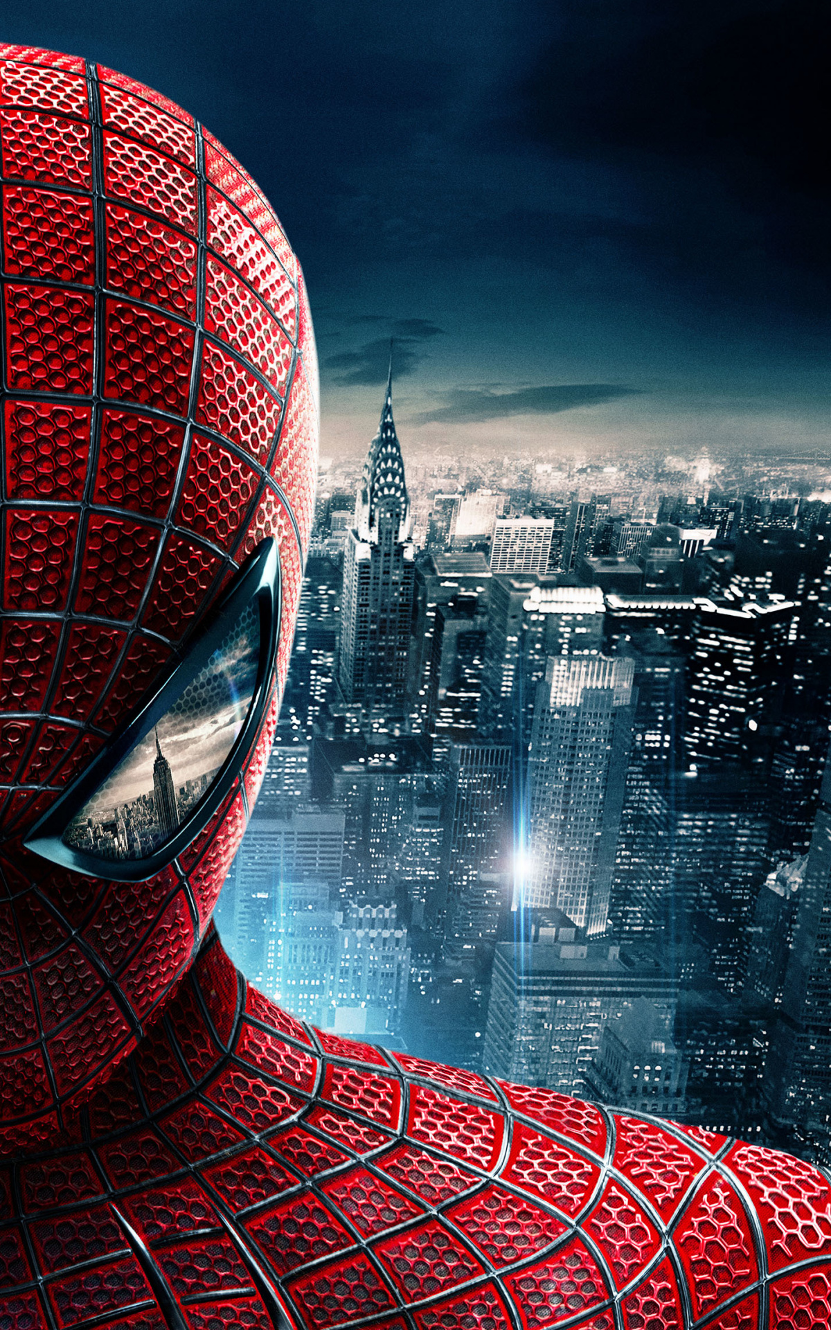 The Amazing Spider-Man, Chrysler Building, New York City skyline, HD Phone wallpaper