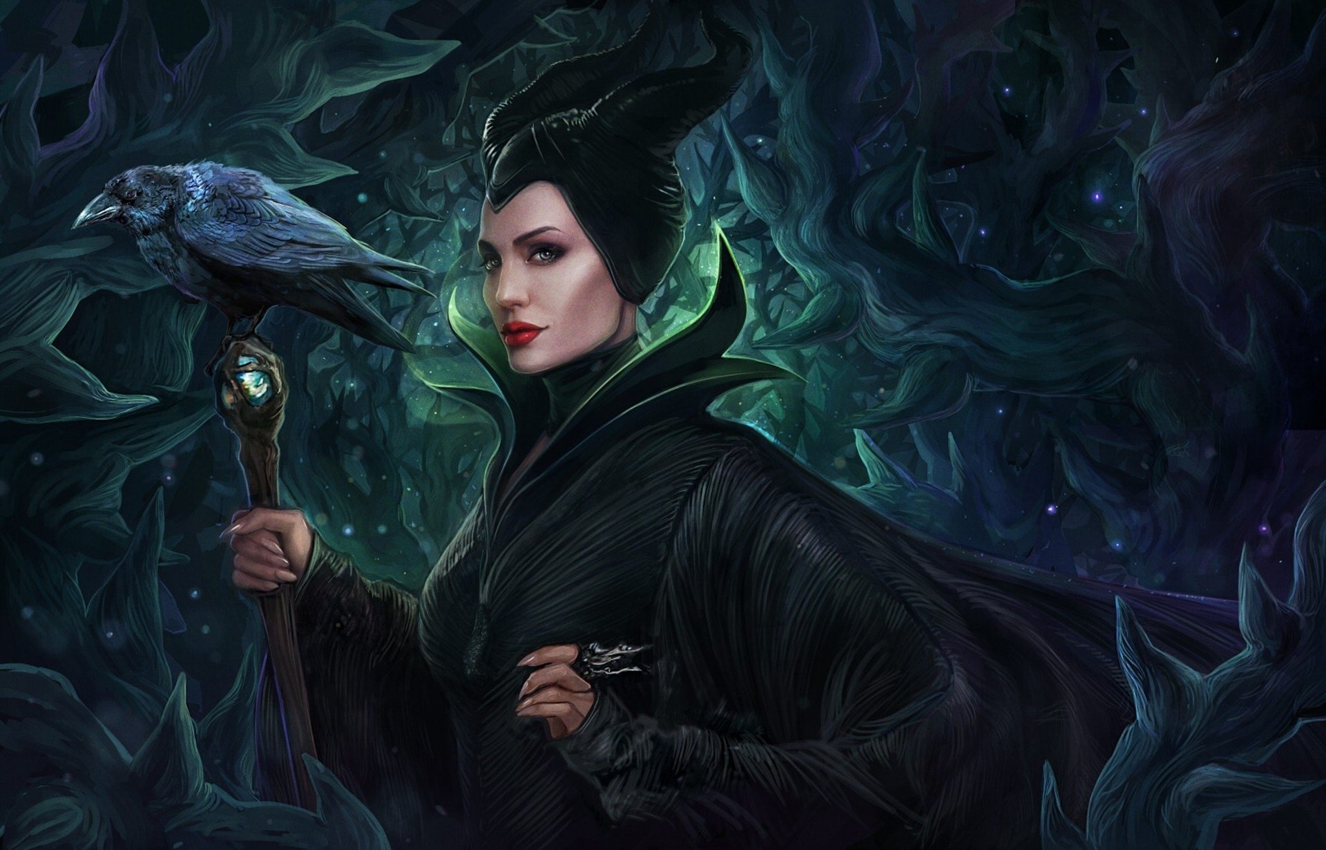 Maleficent, Die Dunkle Fee, HD wallpapers, Dark fairy tale, 1920x1230 HD Desktop