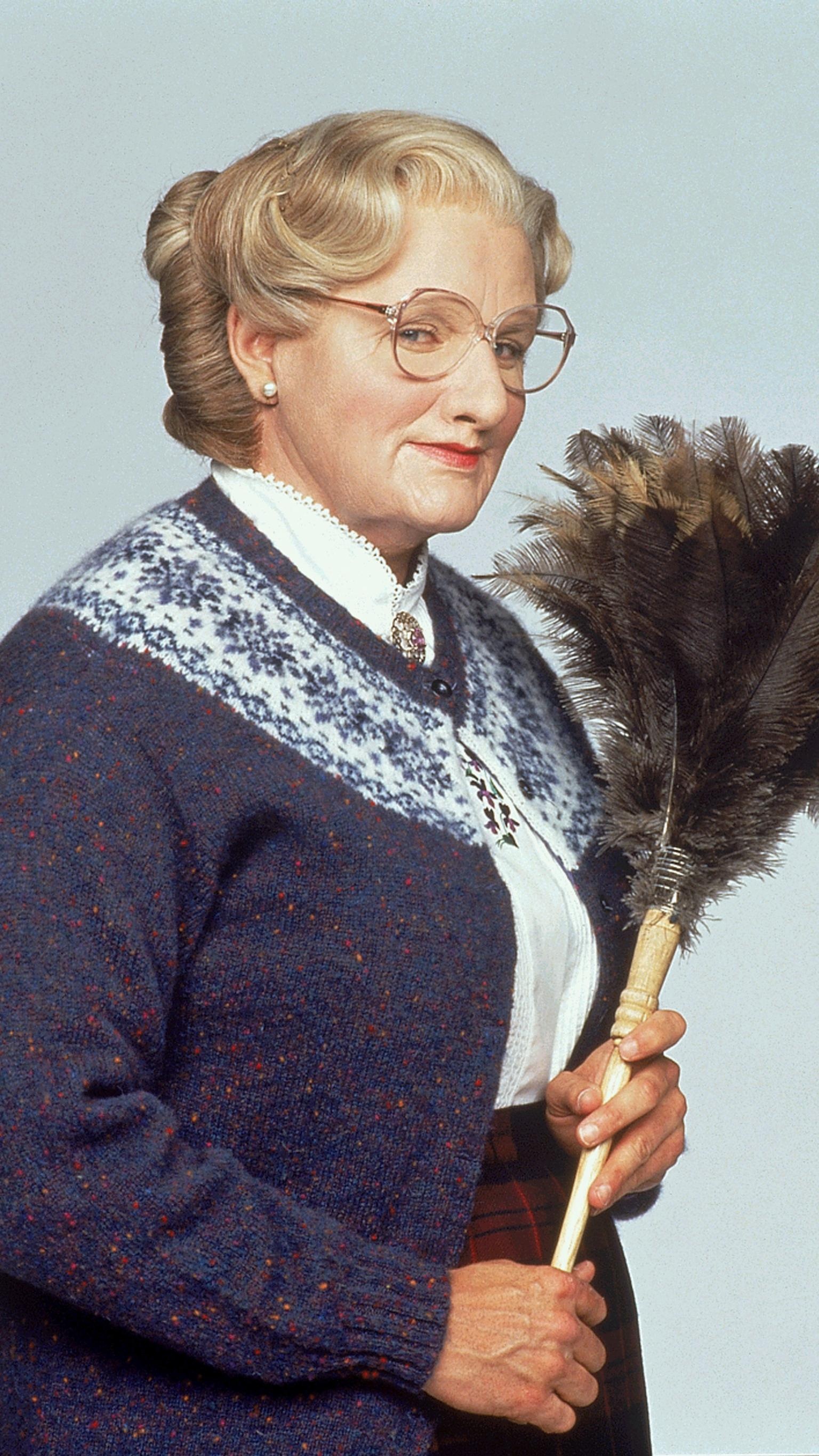 Mrs. Doubtfire, Robin Williams Wallpaper, 1540x2740 HD Phone