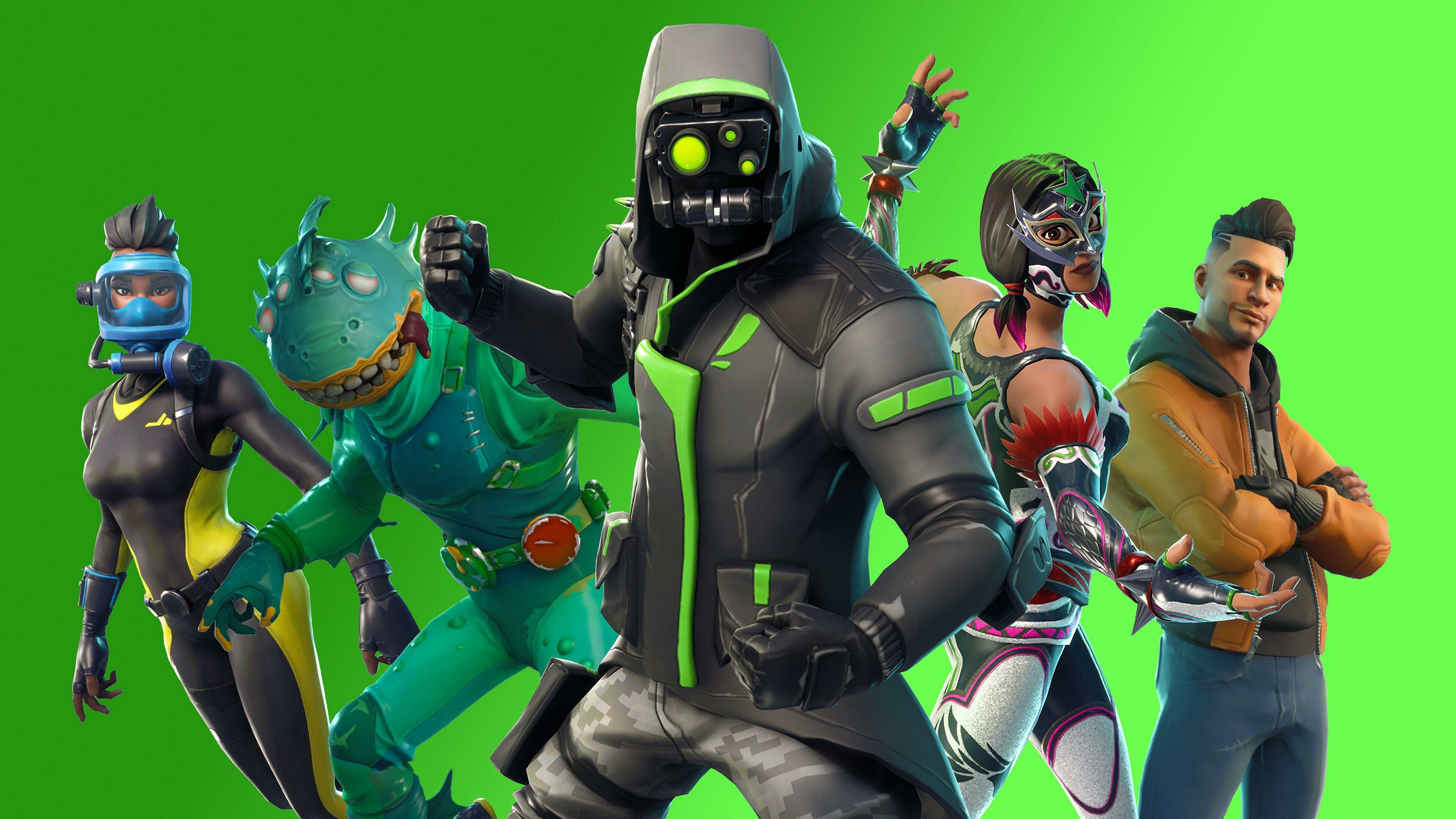 Fortnite Gaming, Character wallpapers, Fan-favorite skins, 3840x2160 4K Desktop