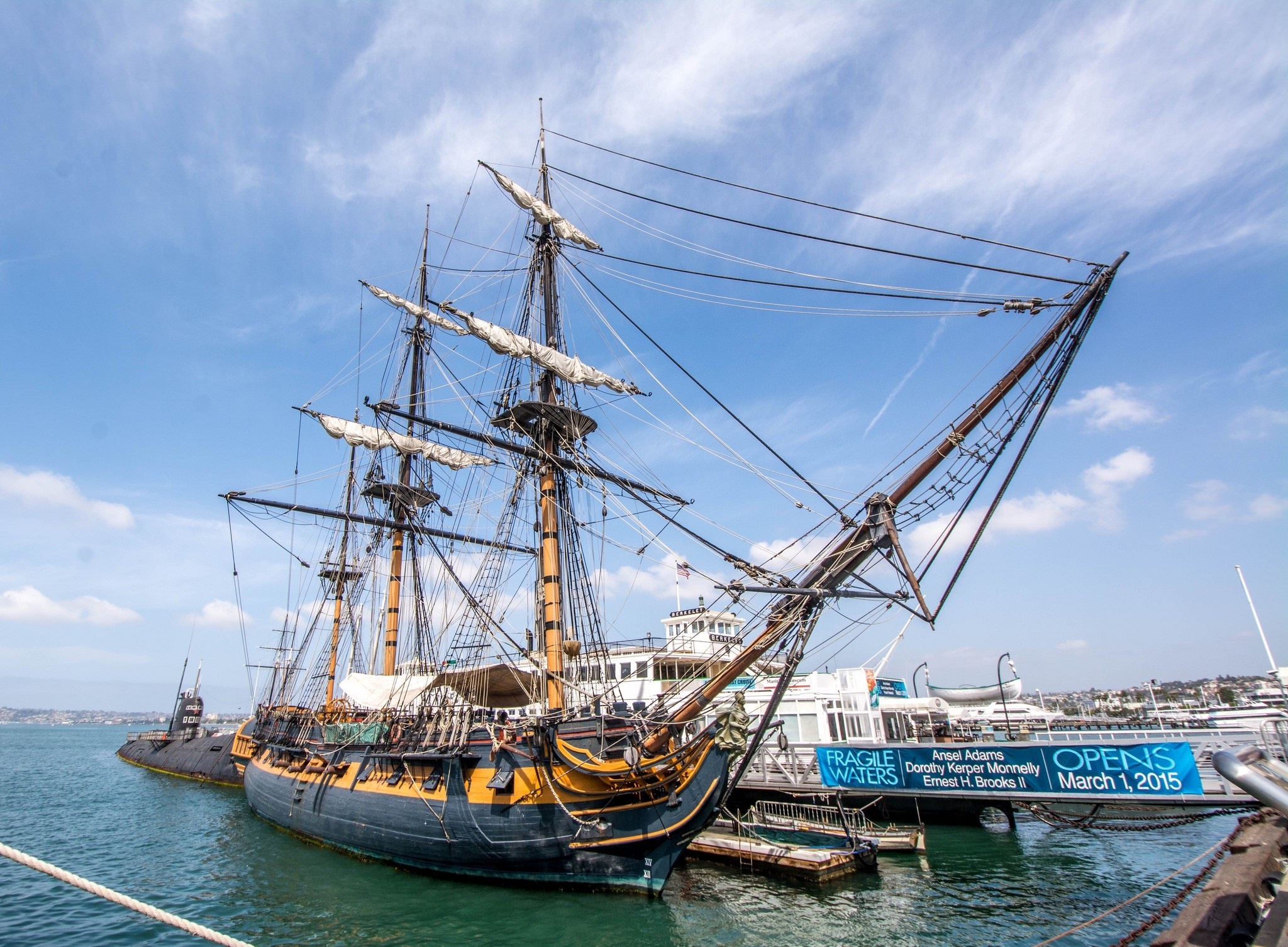 Maritime museum attraction, HMS Surprise replica, Naval history, Lifelike ship models, 2050x1510 HD Desktop