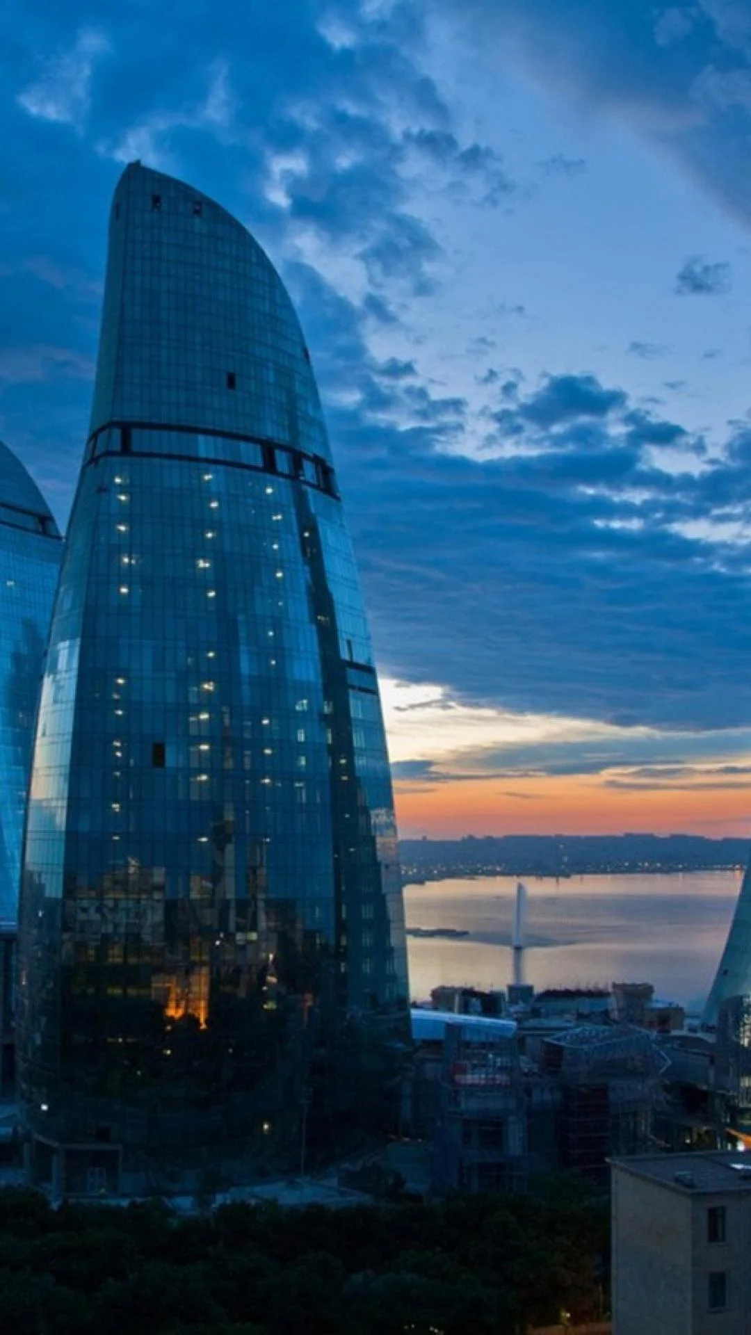 Immerse in Baku, Vibrant culture, Stunning architecture, Captivating cityscapes, 1080x1920 Full HD Phone