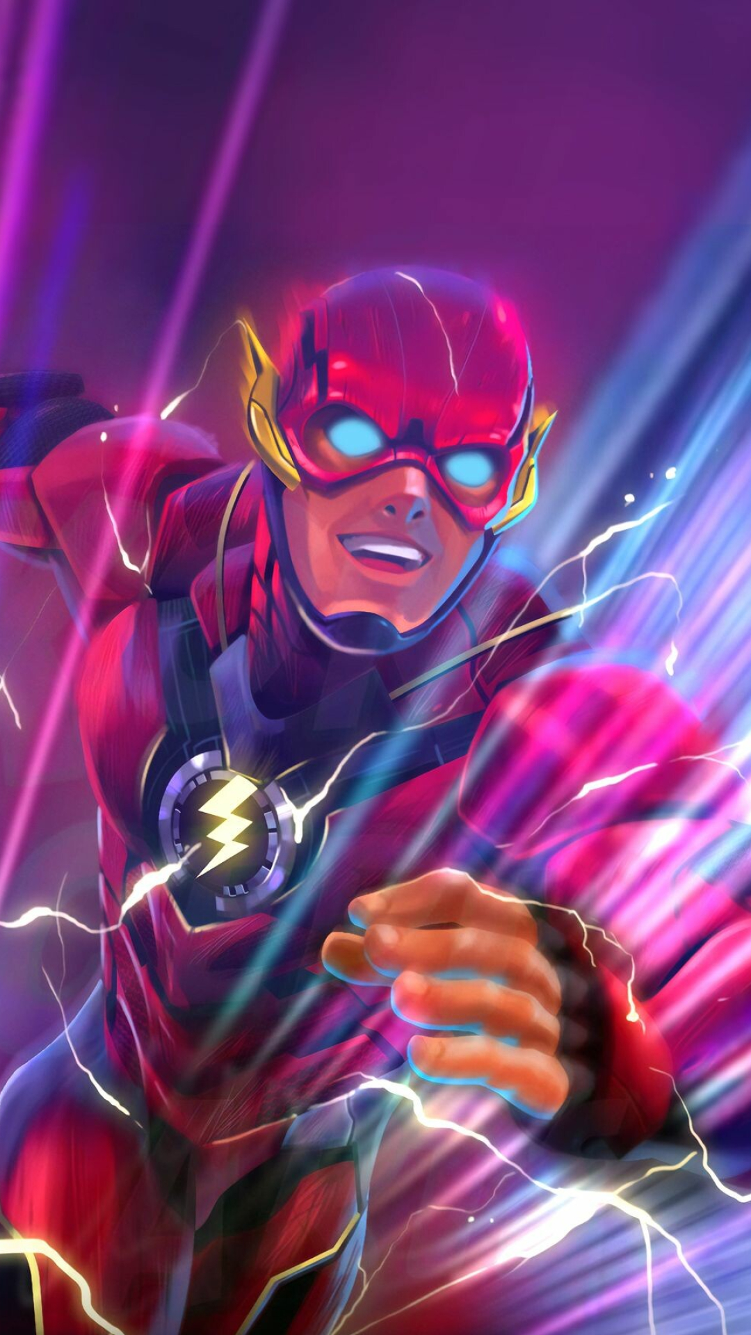 The Flash, Speedster hero, Dynamic wallpapers, Superhuman abilities, 1080x1920 Full HD Phone