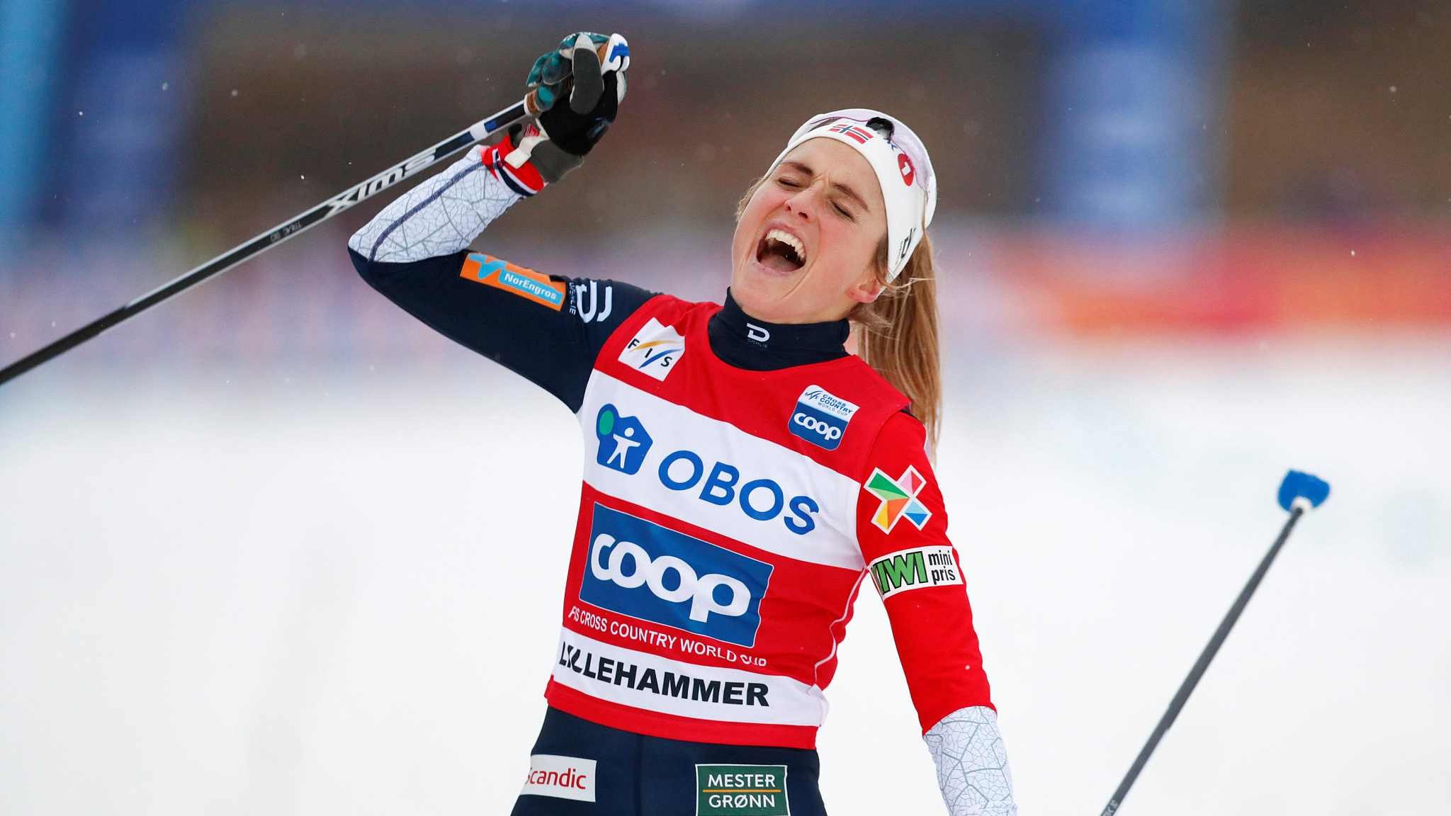 Therese Johaug, Skiing sensation, Thrilling week highlights, Global recognition, 2050x1160 HD Desktop